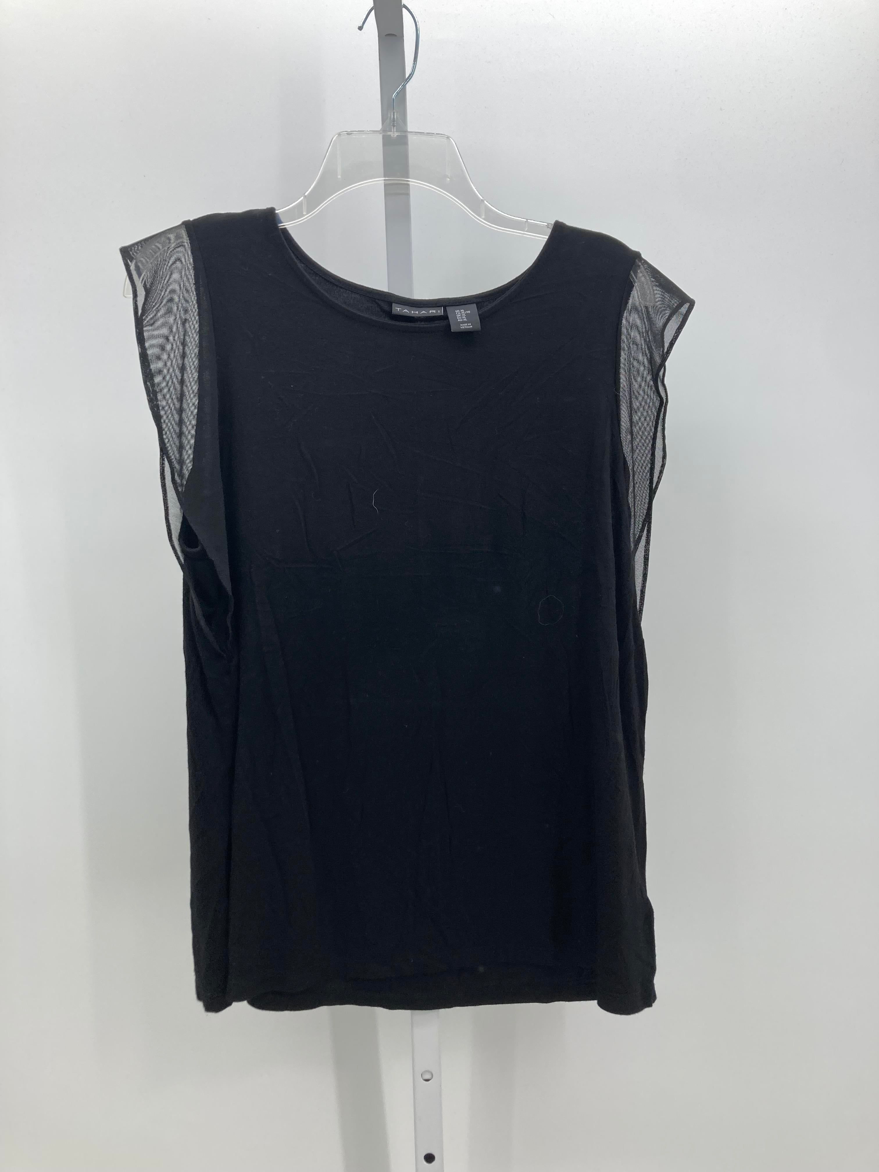 Tahari Size Extra Large Misses Short Sleeve Shirt
