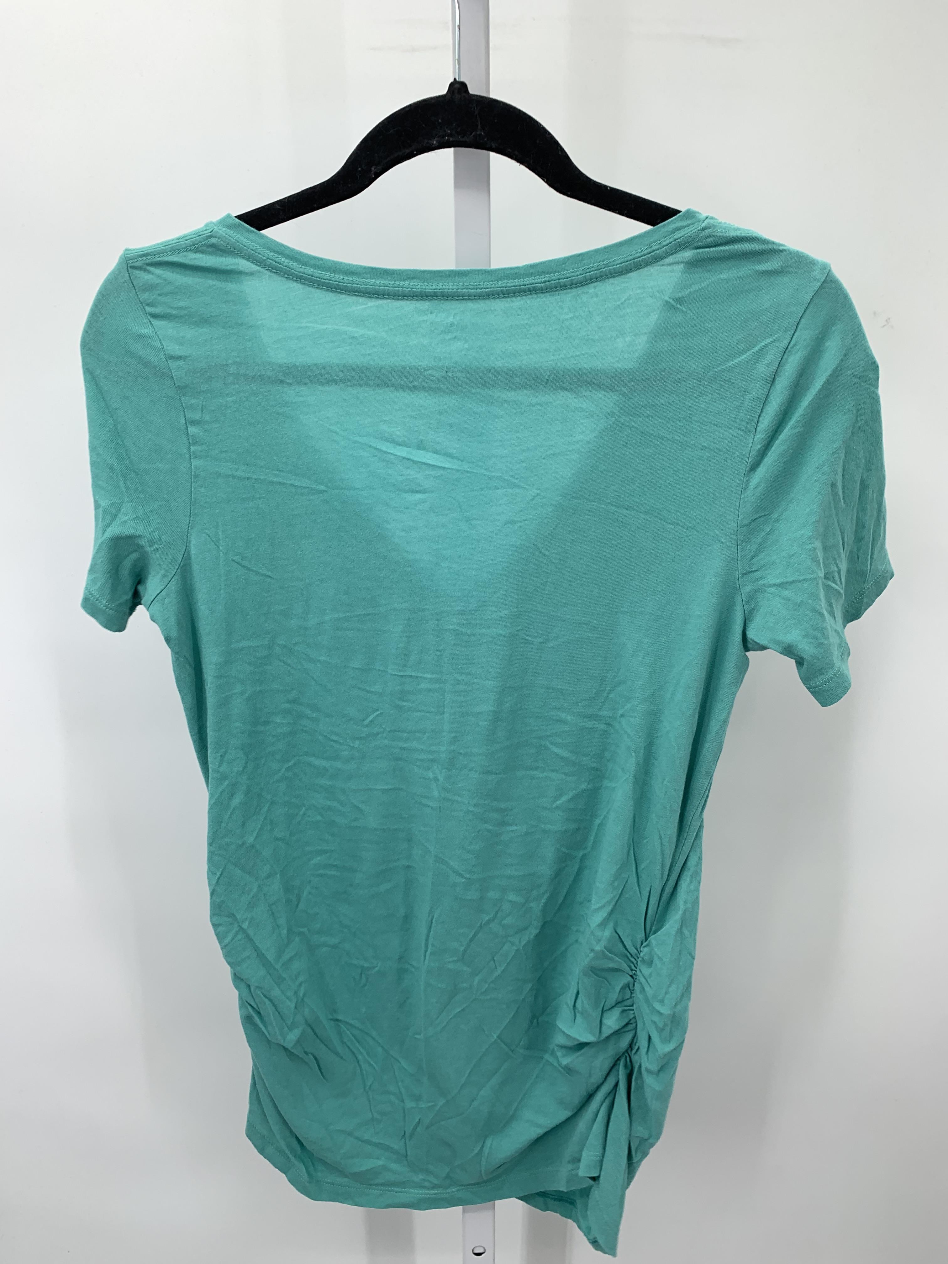 Old Navy Aqua Size Medium Maternity Short Sleeve Shirt