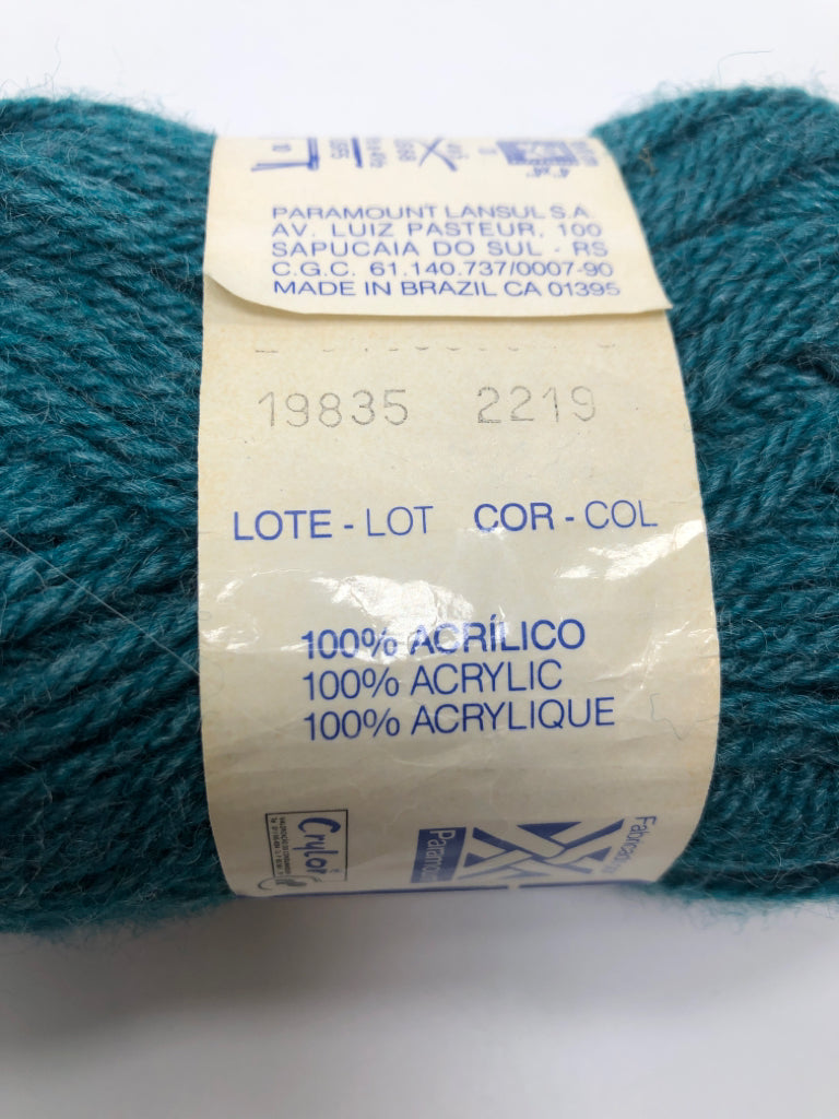 PINGOUIN TEAL YARN.