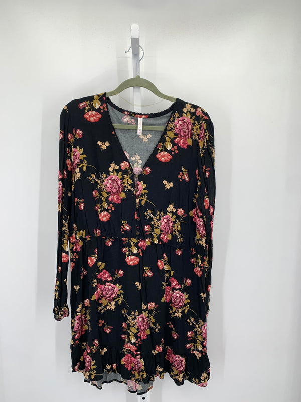 Xhilaration Size XXL Juniors Long Sleeve Dress