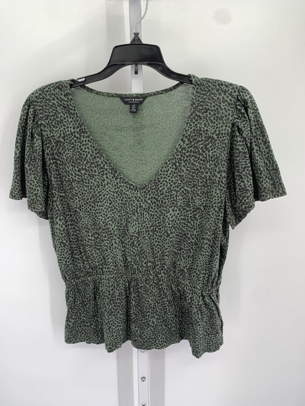 Lucky Brand Size Large Misses Short Sleeve Shirt