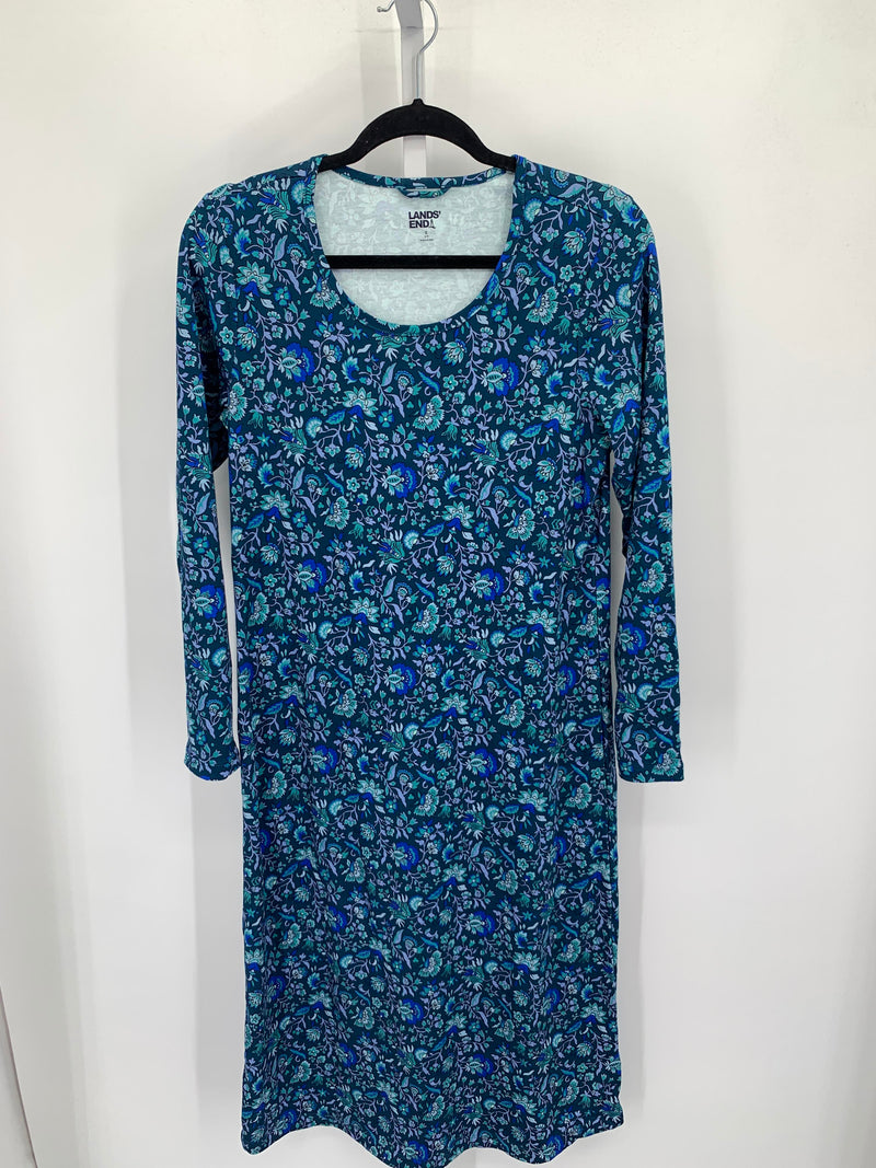 Lands End Size Small Misses Long Sleeve Dress