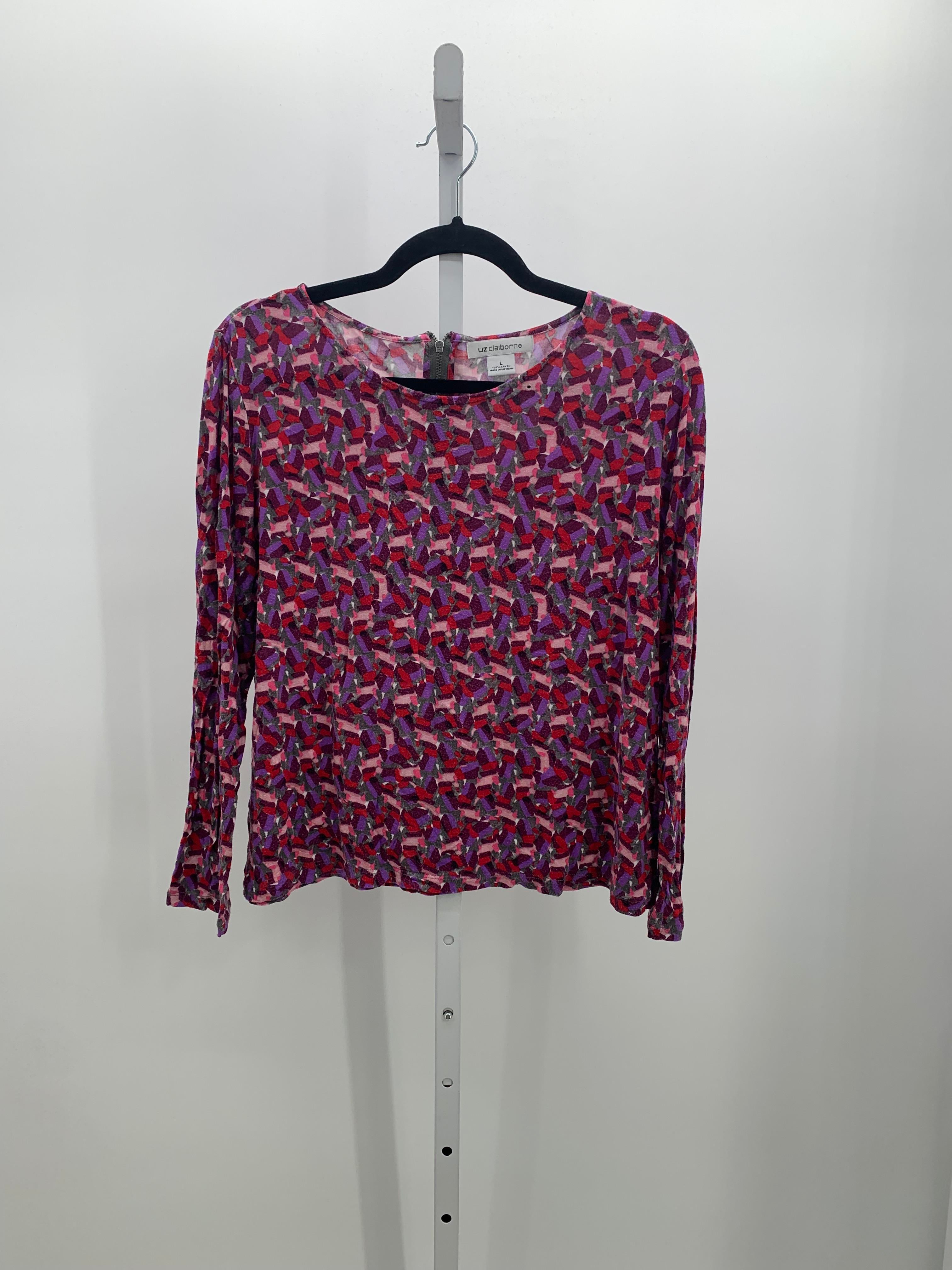 Liz Claiborne Size Large Misses Long Sleeve Shirt