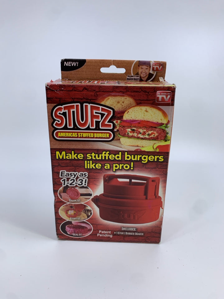 STUFFED BURGER MAKER IN BOX.