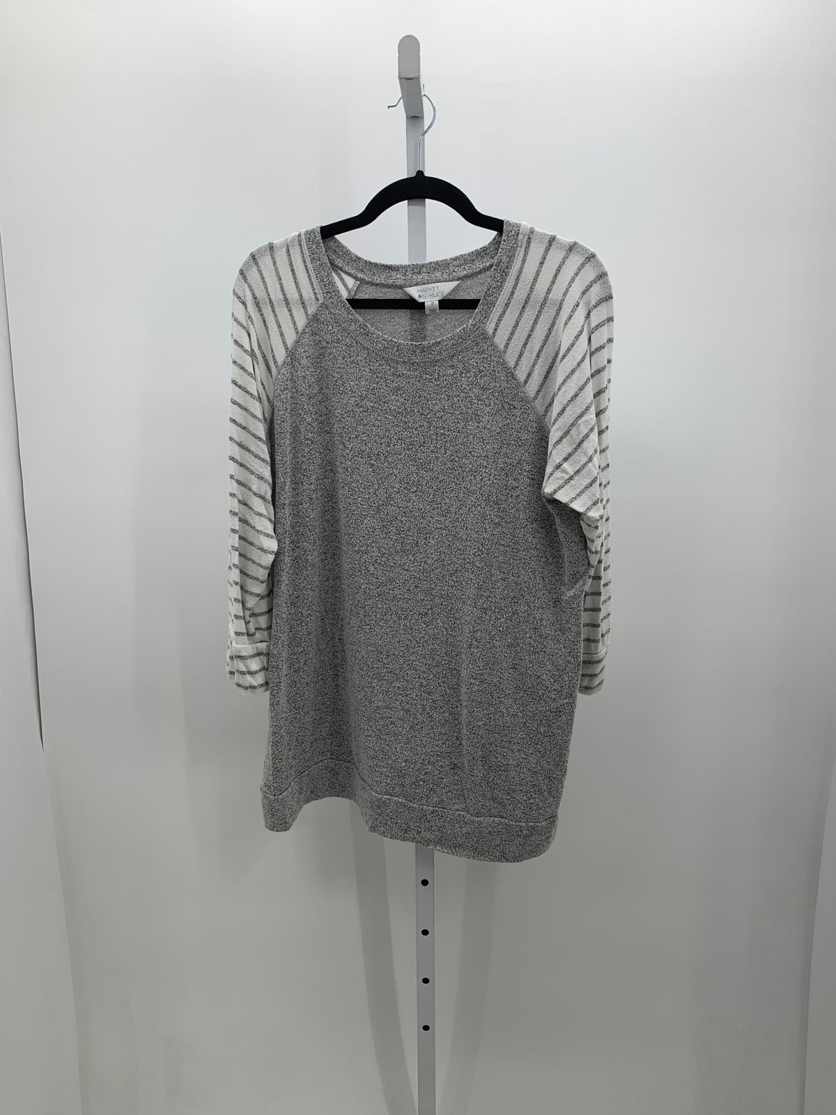 market & spruce Size 1X Womens Long Sleeve Shirt