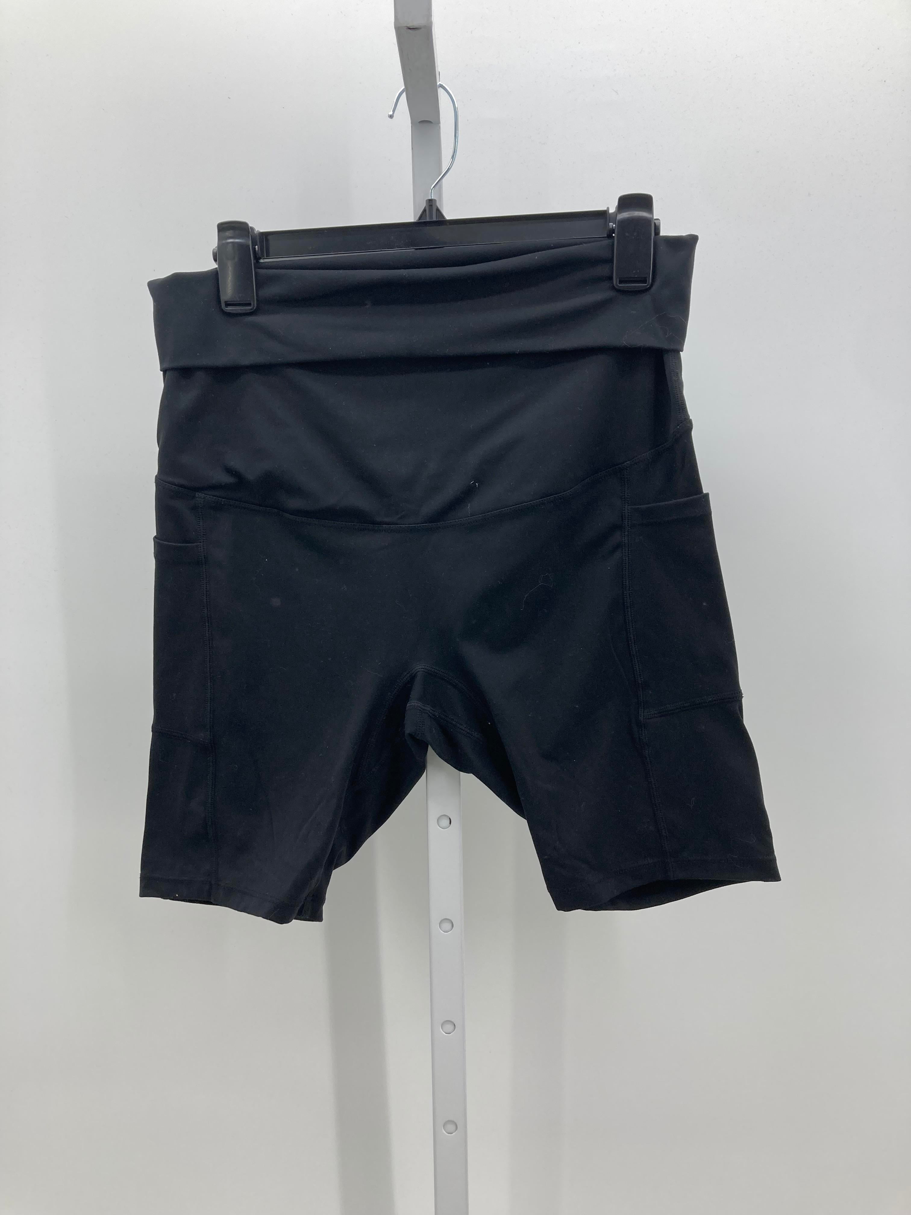 Black Size Medium Maternity Shorts