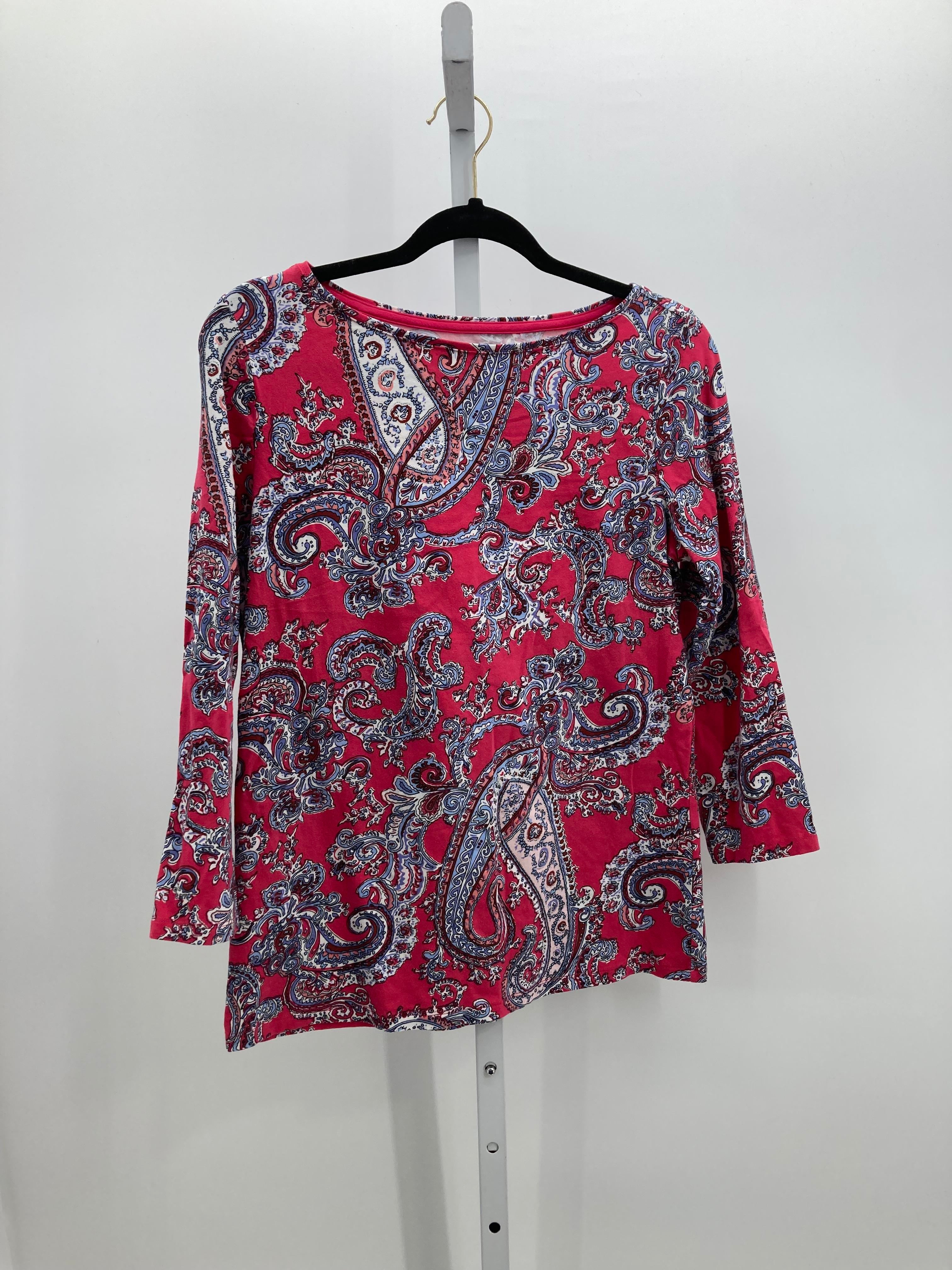 Talbots Size Medium Misses 3/4 Sleeve Shirt