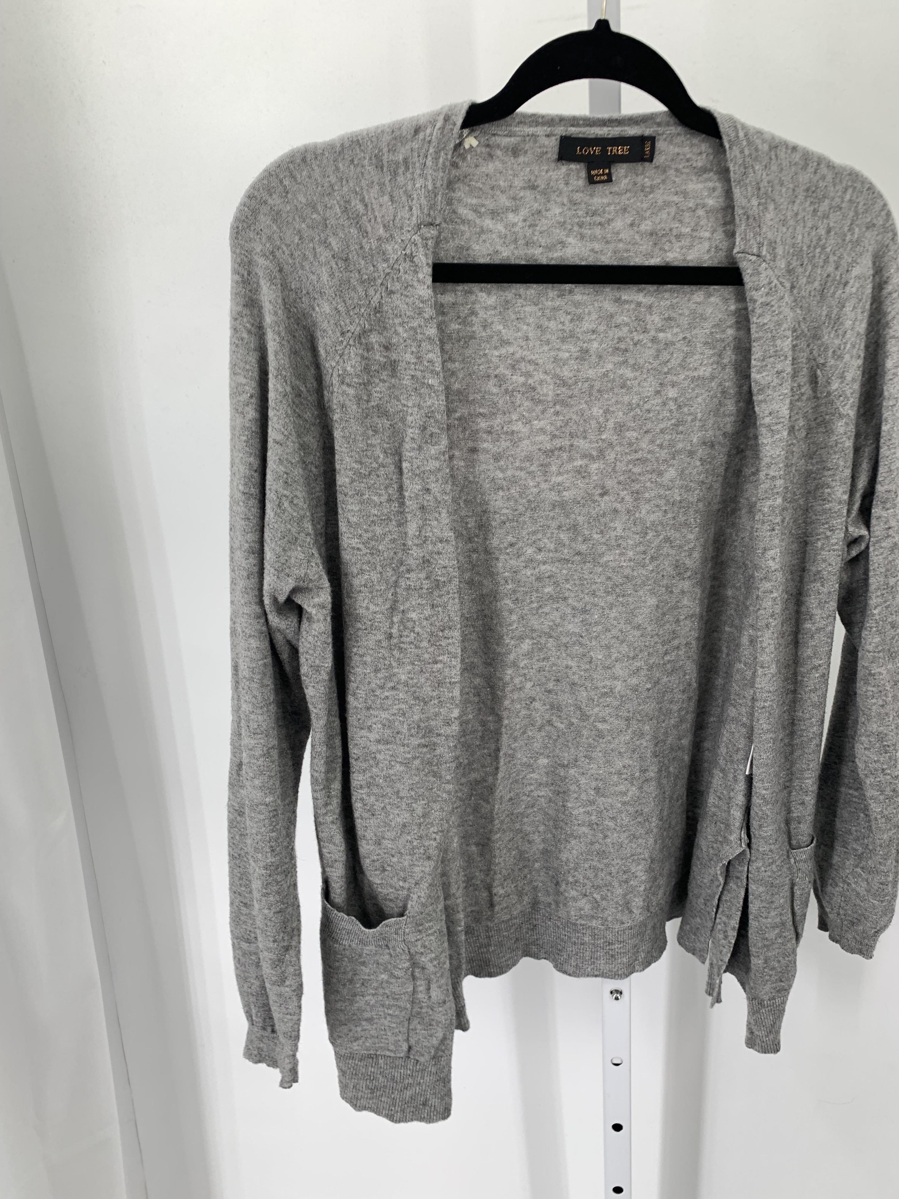 Love Tree Size Large Juniors Cardigan