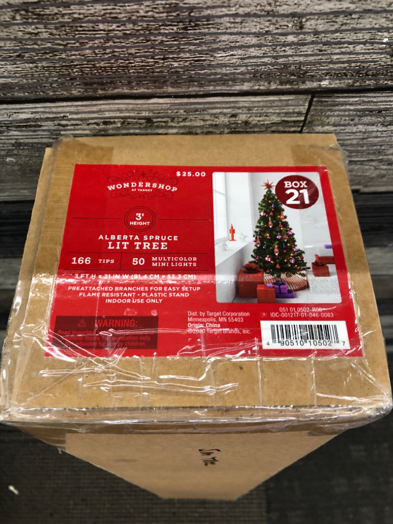 NIB LIGHT UP CHRISTMAS TREE.