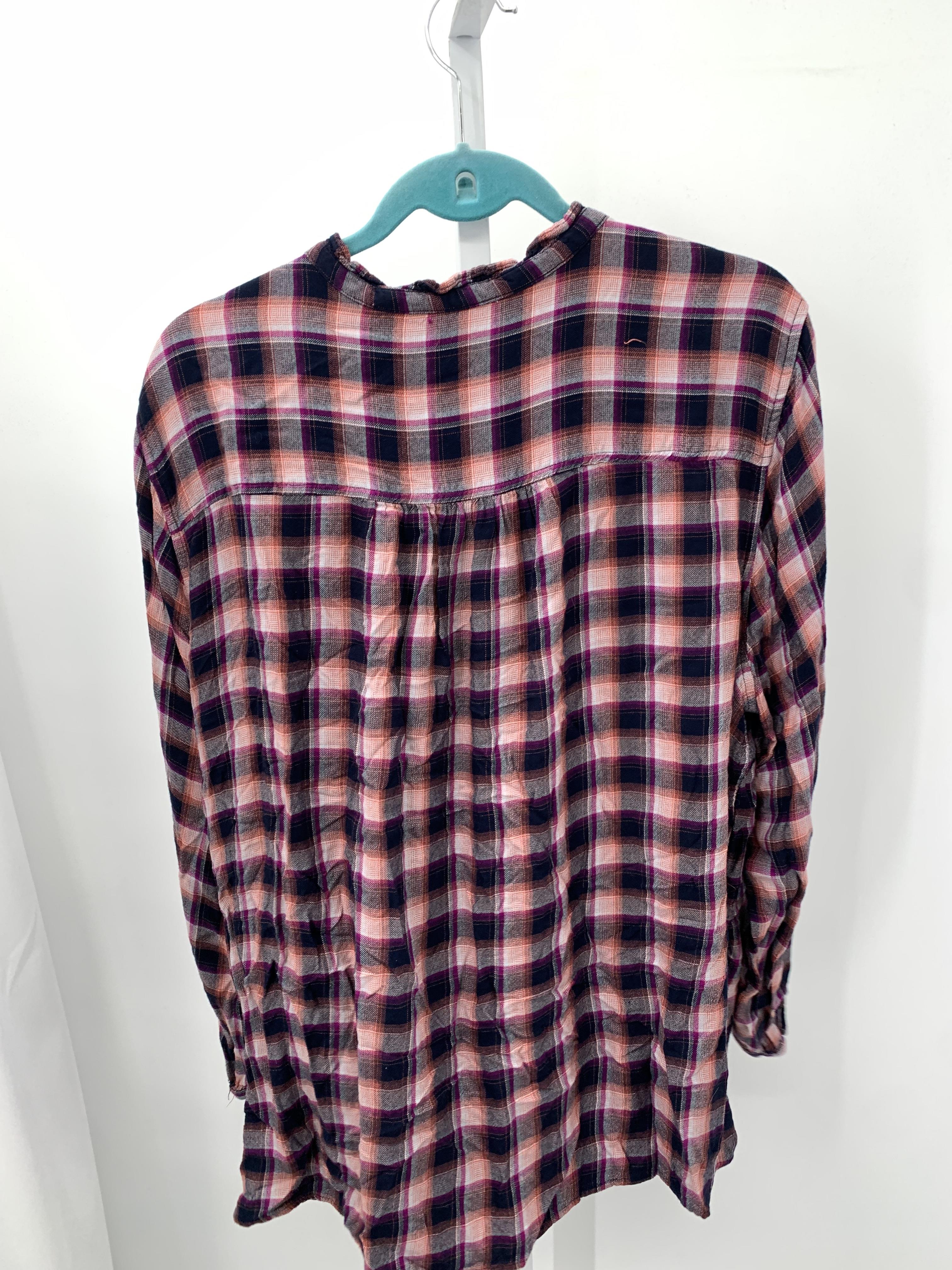 Terra & Sky Size 3X Womens Long Sleeve Shirt