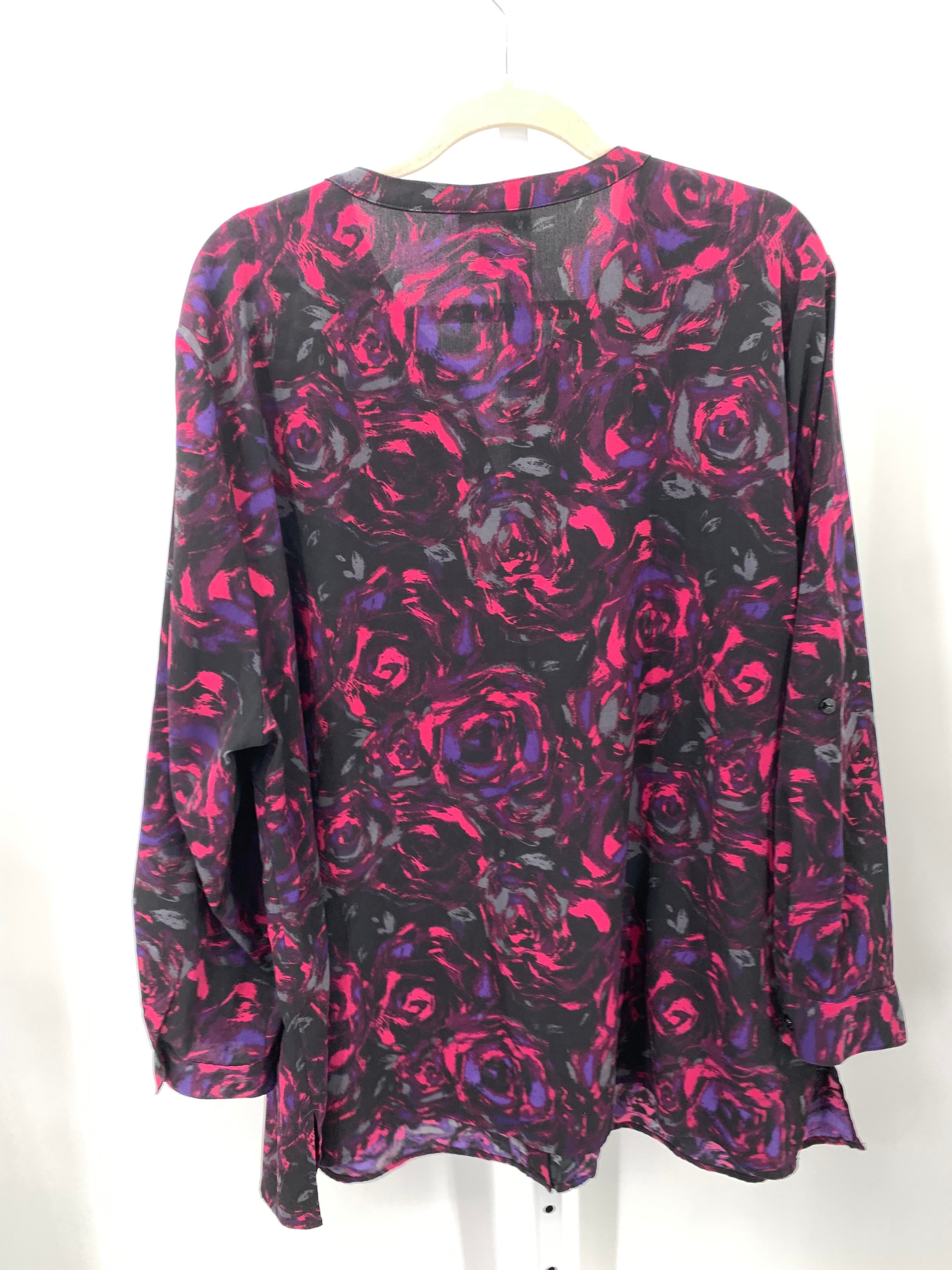 Catherine Size 2X Womens Long Sleeve Shirt
