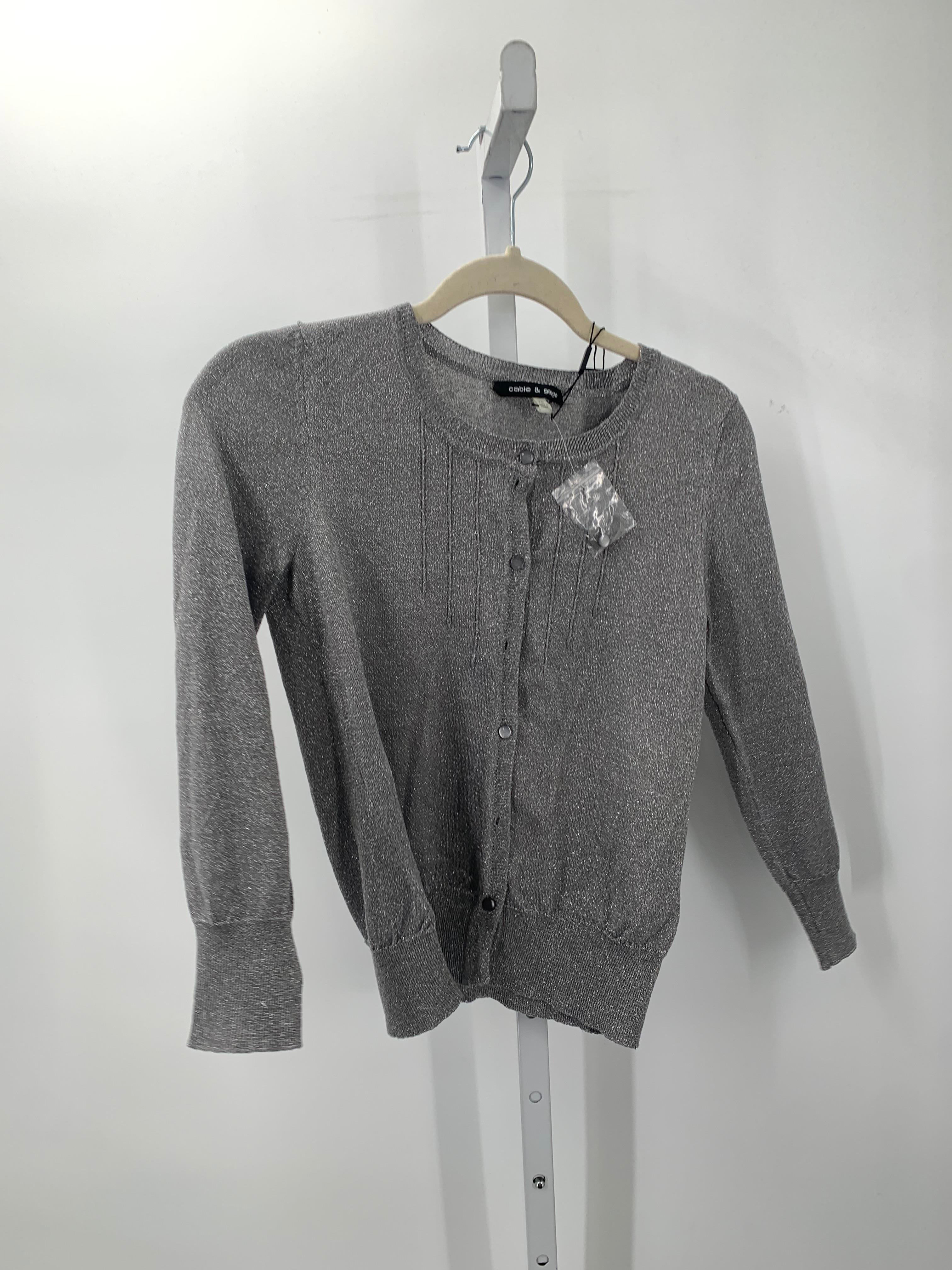 Cable & Gauge Size X Small Misses Long Slv Sweater