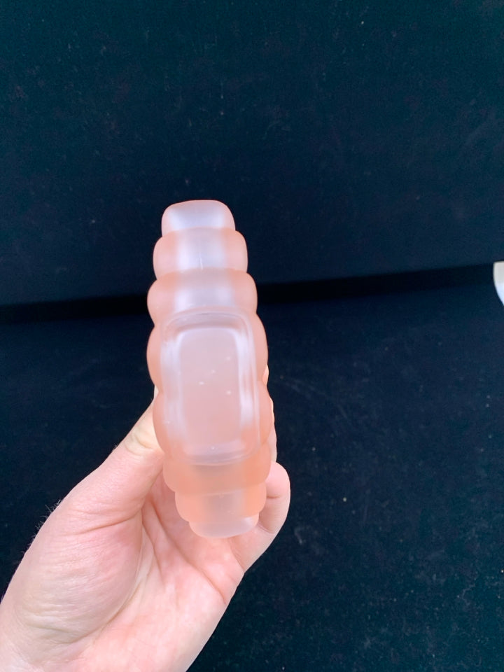 PINK VTG SHELL PERFUME EMPTY BOTTLE.