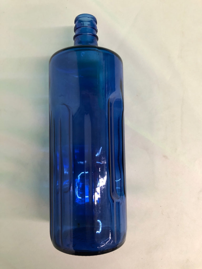 LARGE COBALT BLUE BOTTLE.