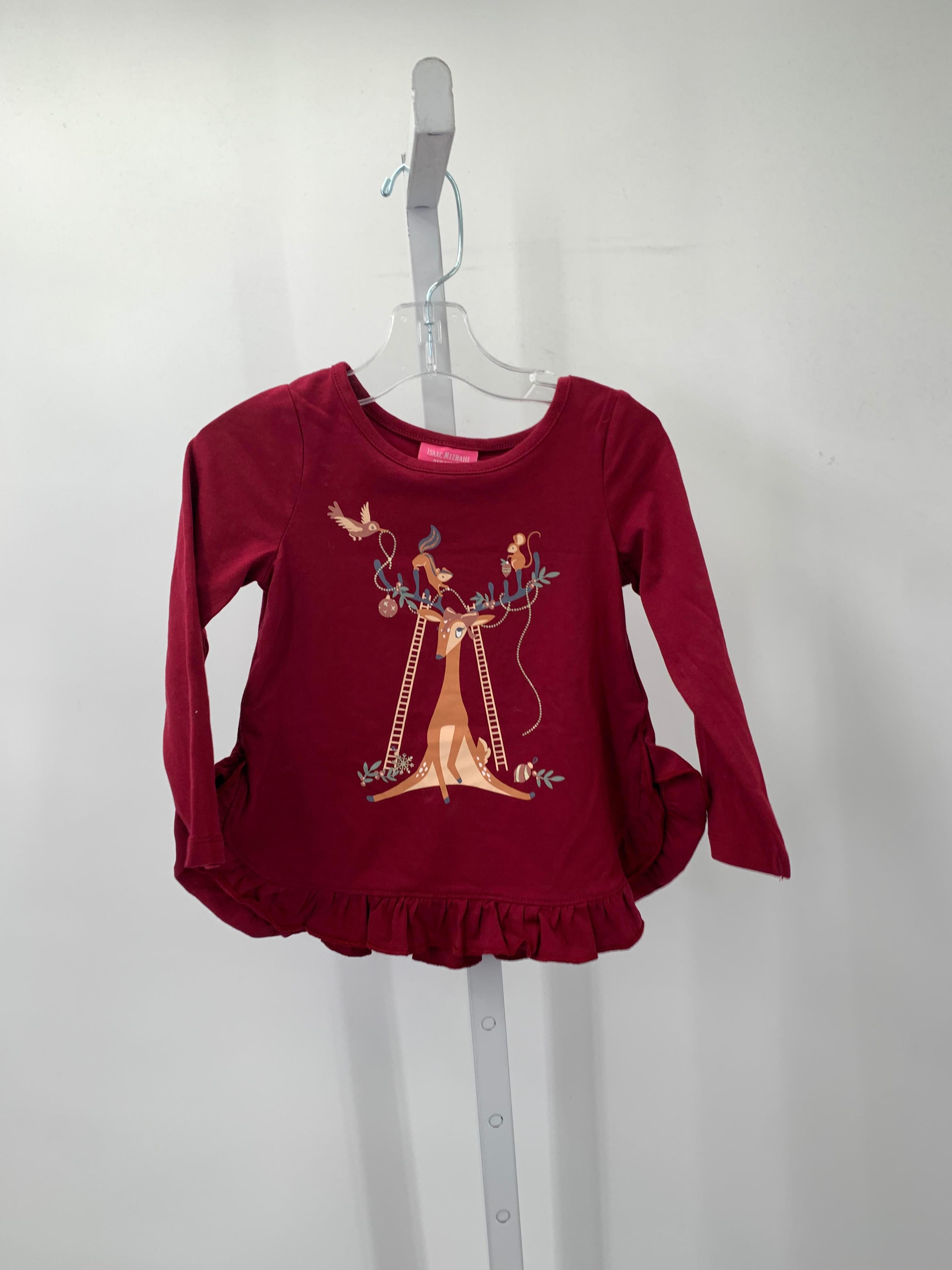 Isaac Mizrahi Size 24 Months Girls Long Sleeve Shirt