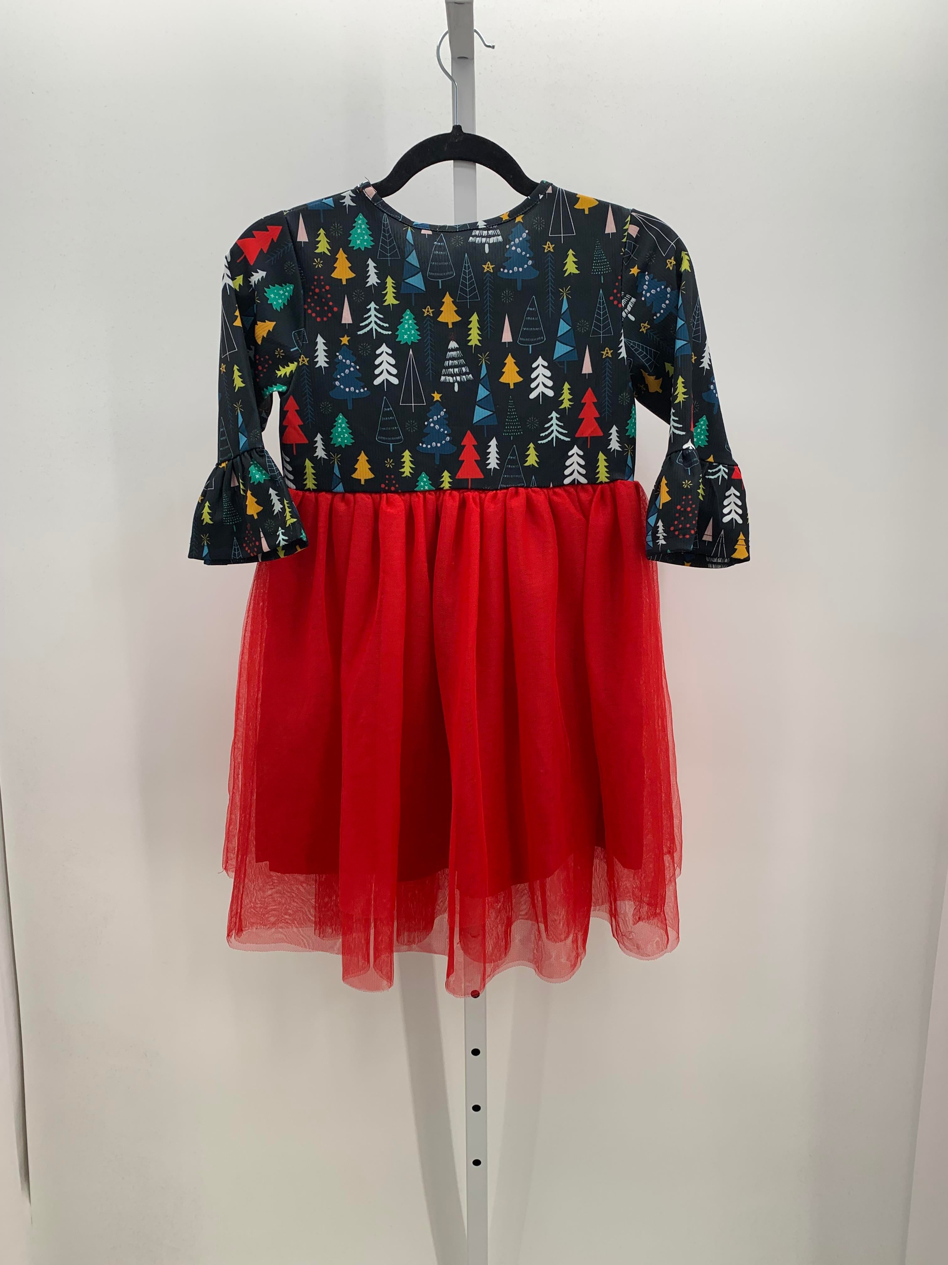 LONG SLV DRESS XMAS TREES.