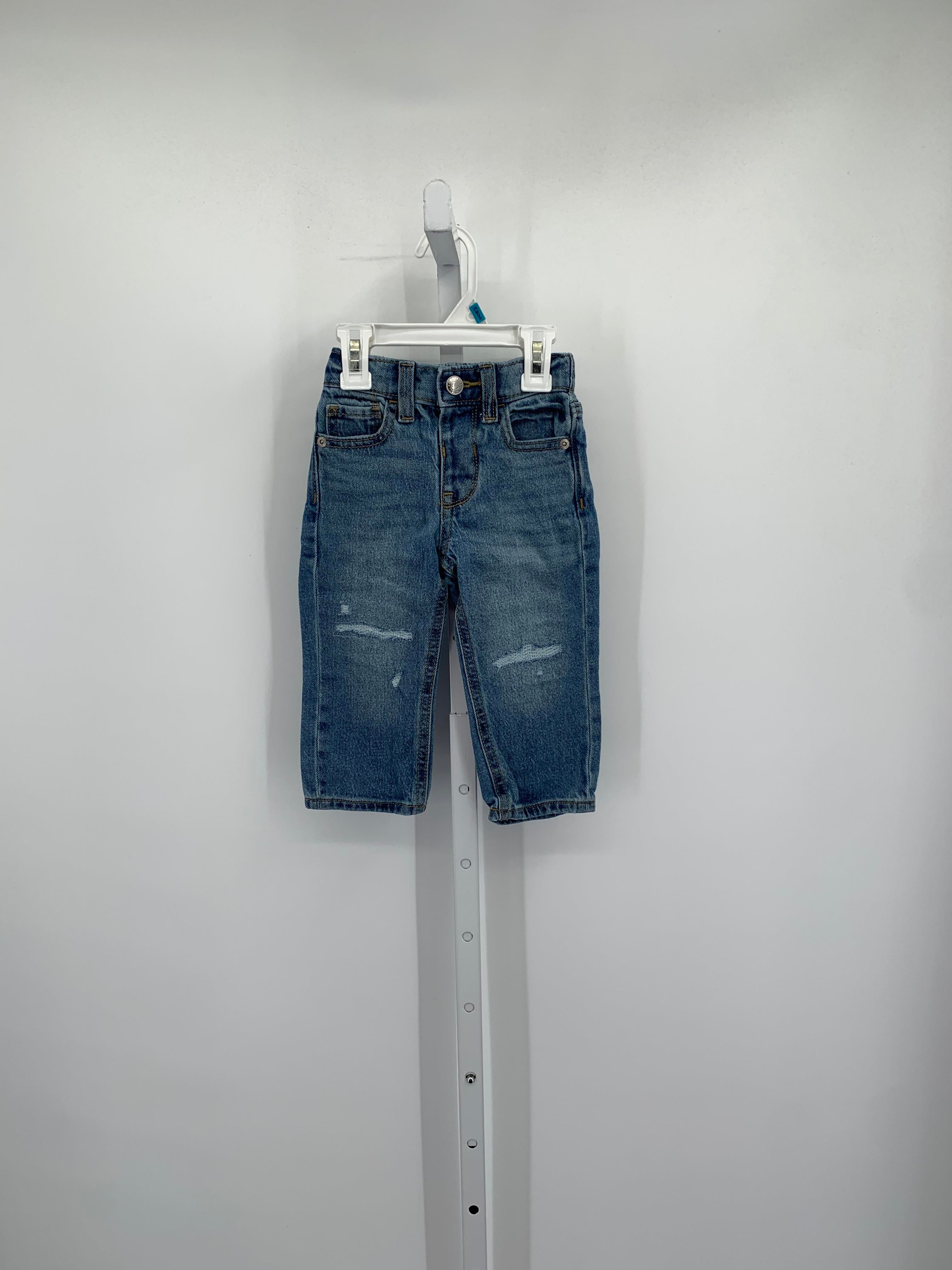 STRAIGHT ADJ WAIST JEANS