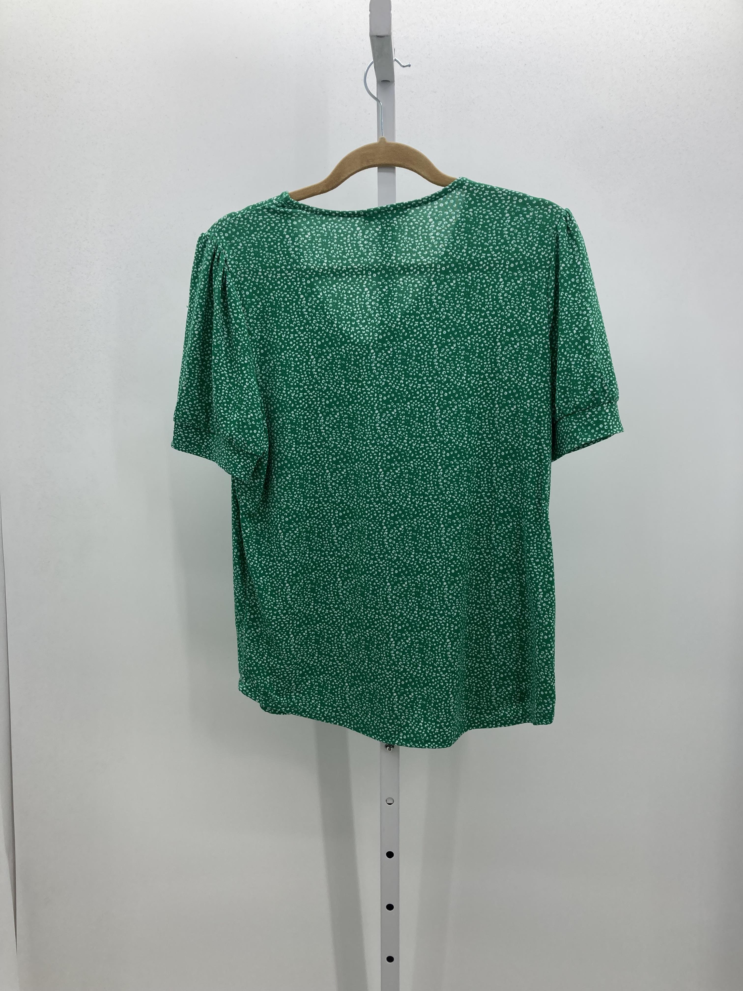 Adrianna Papell Size Medium Misses Short Sleeve Shirt