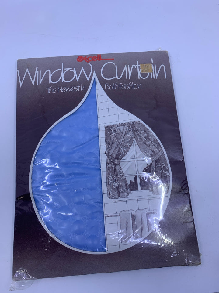 NIP BATH WINDOW CURTAIN-BLUE