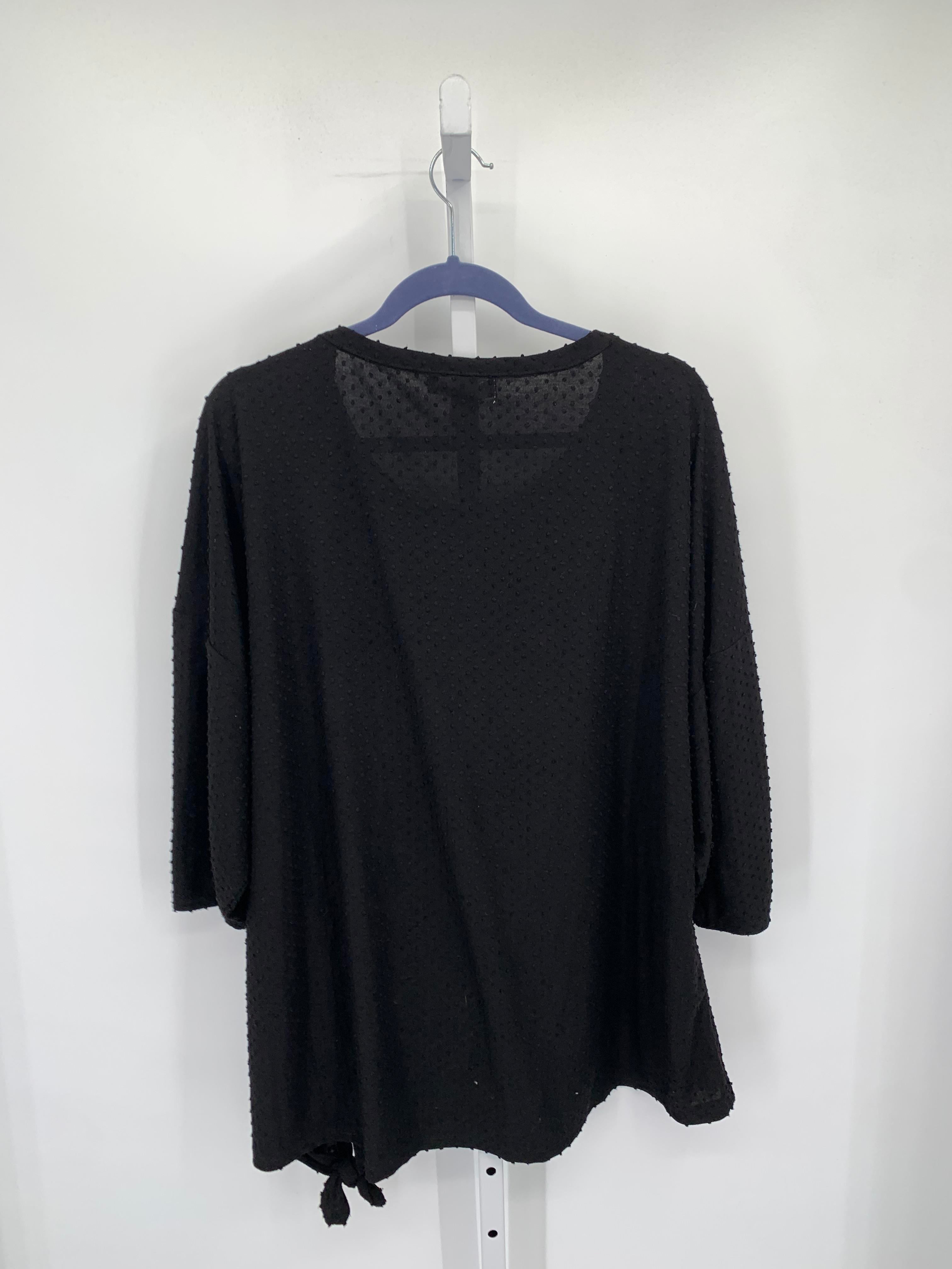 Size 3X Womens 3/4 Sleeve Shirt