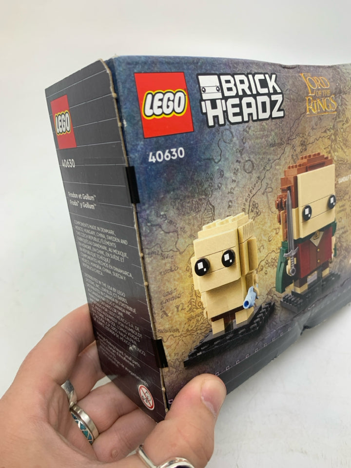 NIB #40630 BRICKHEADZ LORD OF THE RINGS FRODO & GOLLUM SEALED RETIRED.