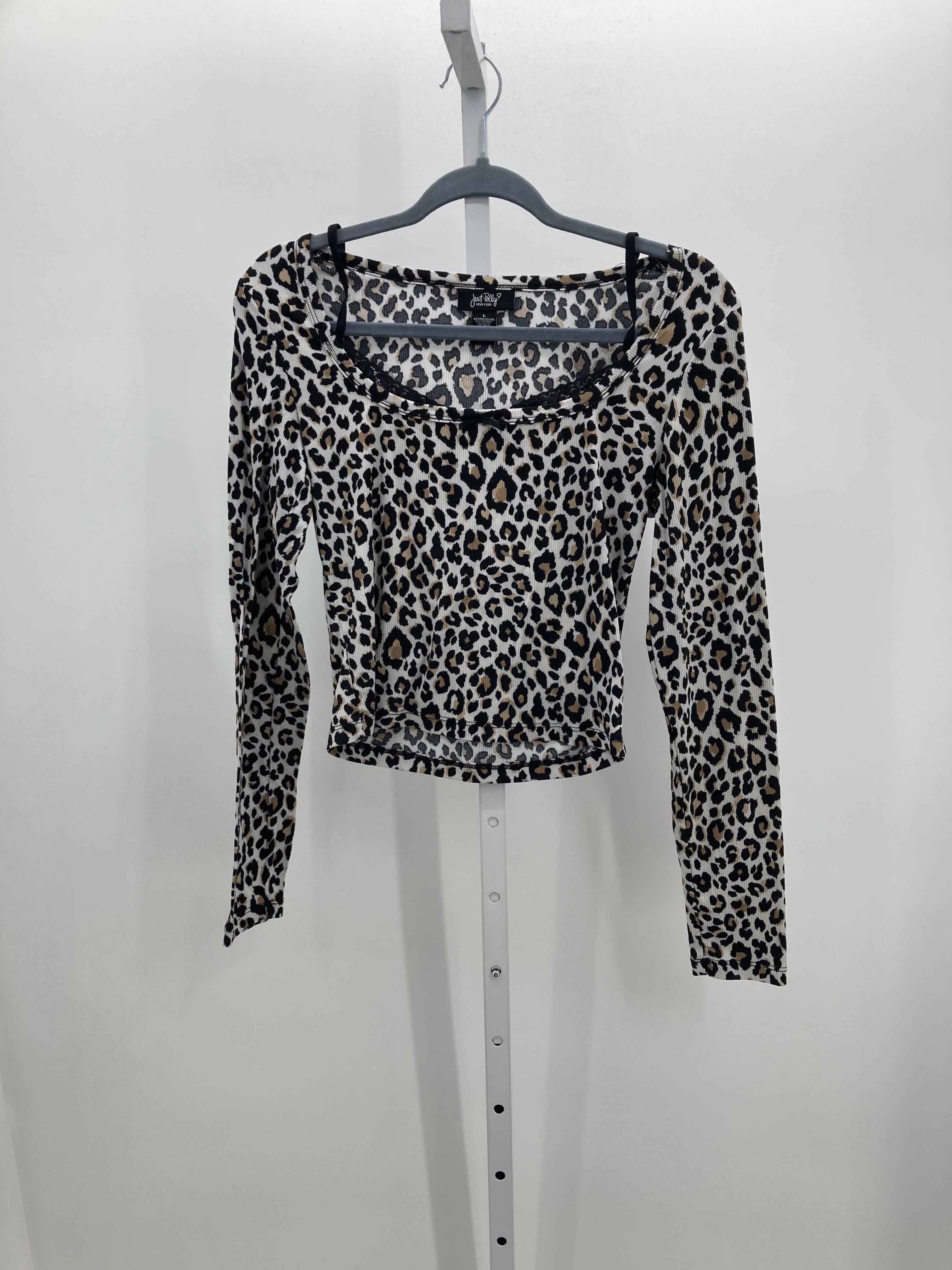 Size Large Juniors Long Sleeve Shirt