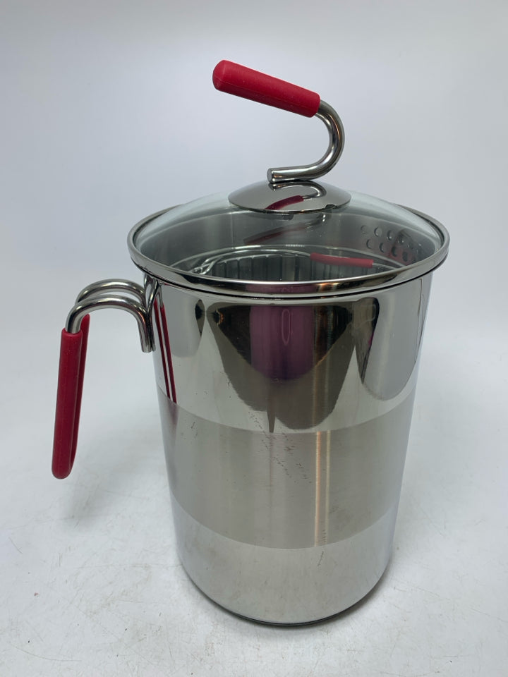ASPARAGUS STEAMER POT BASKET & LID.