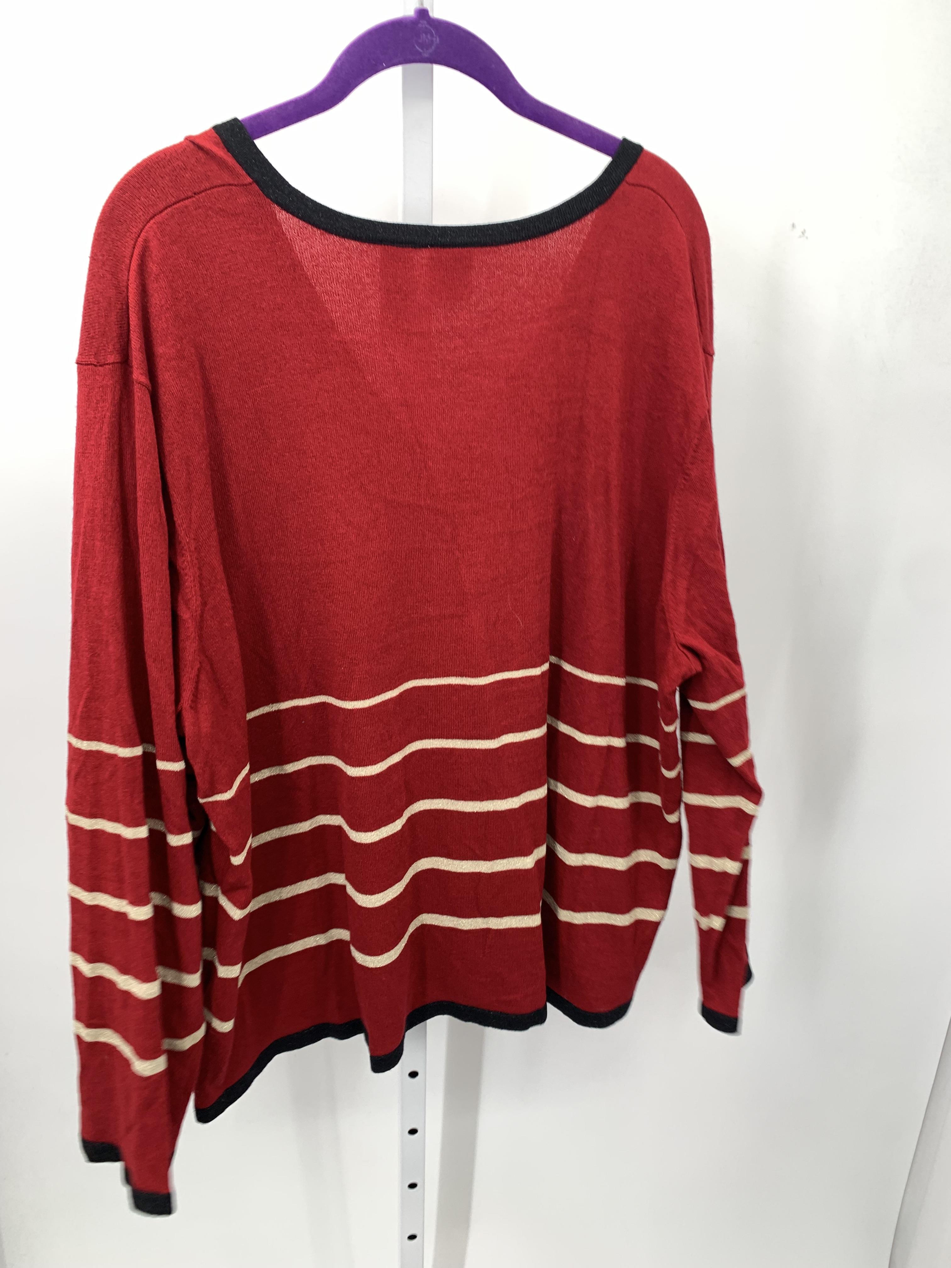 Size 3X Womens Long Slv Sweater