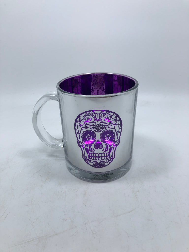 PURPLE SUGAR SKULL.
