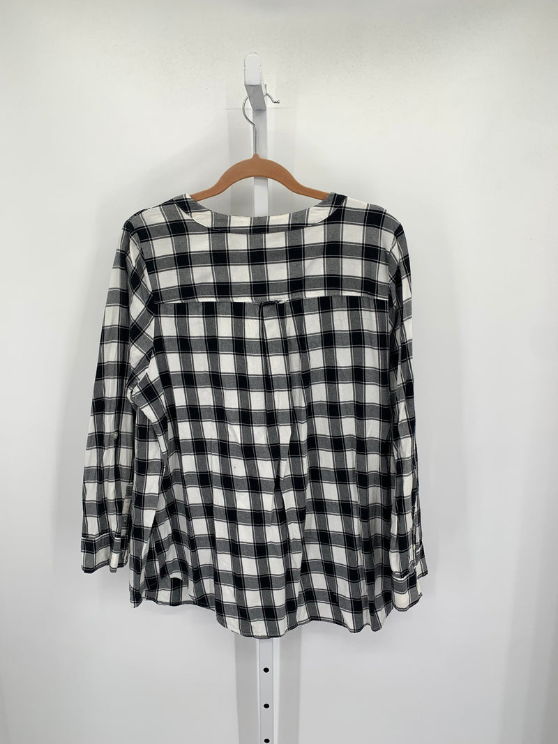 Croft & Barrow Size 1X Womens Long Sleeve Shirt