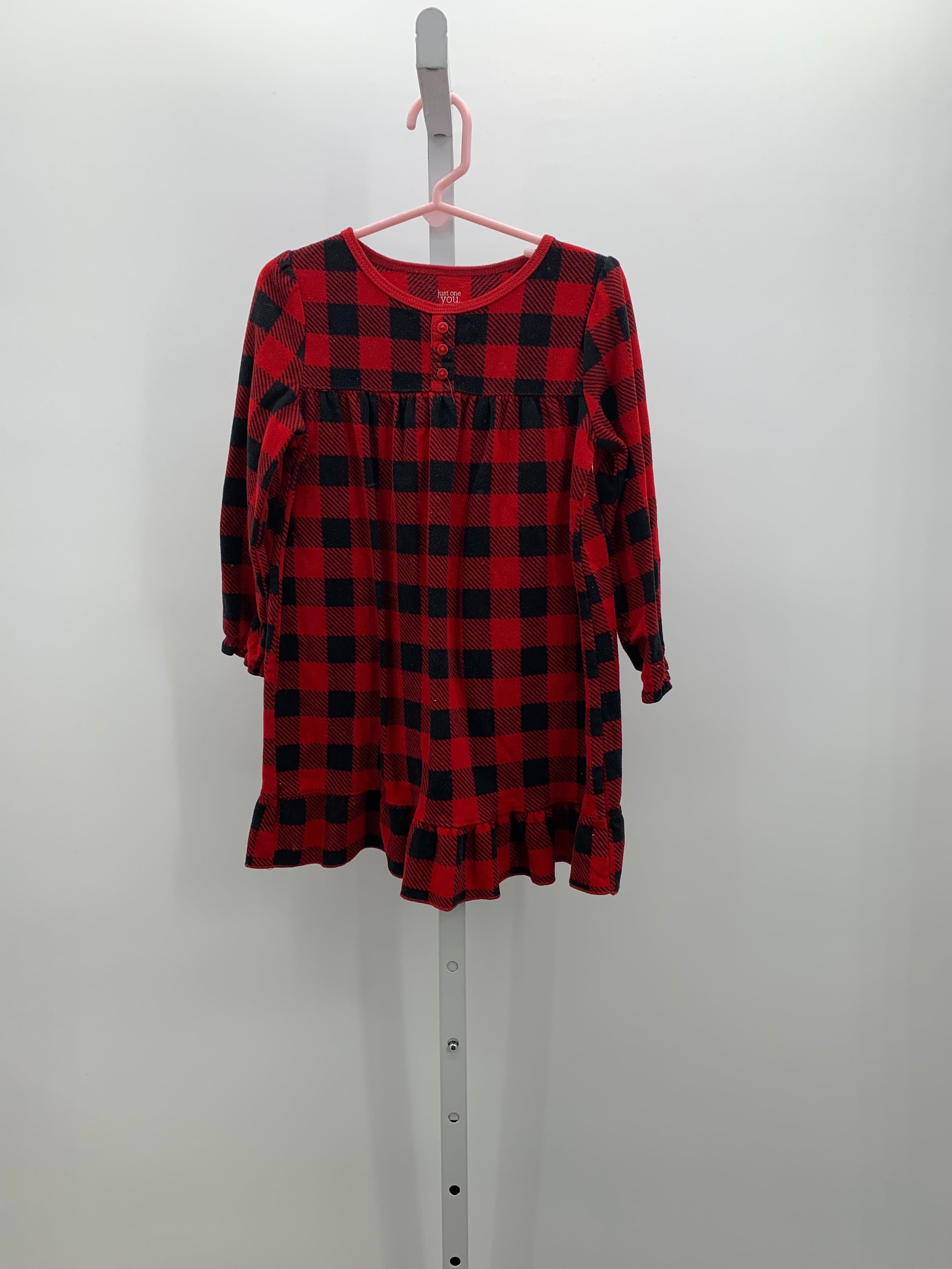 BLACK PLAID NIGHTGOWN