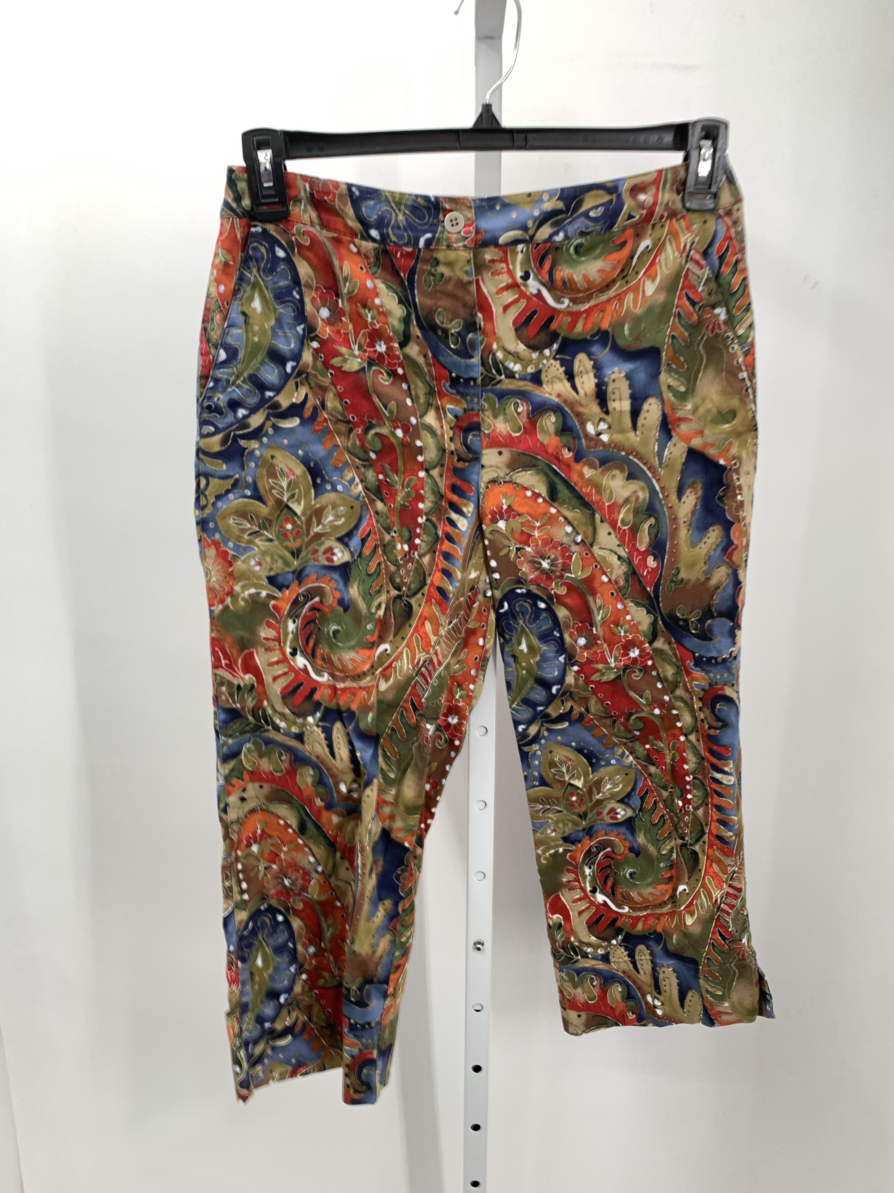 Chico's Size Small Misses Cropped Pants
