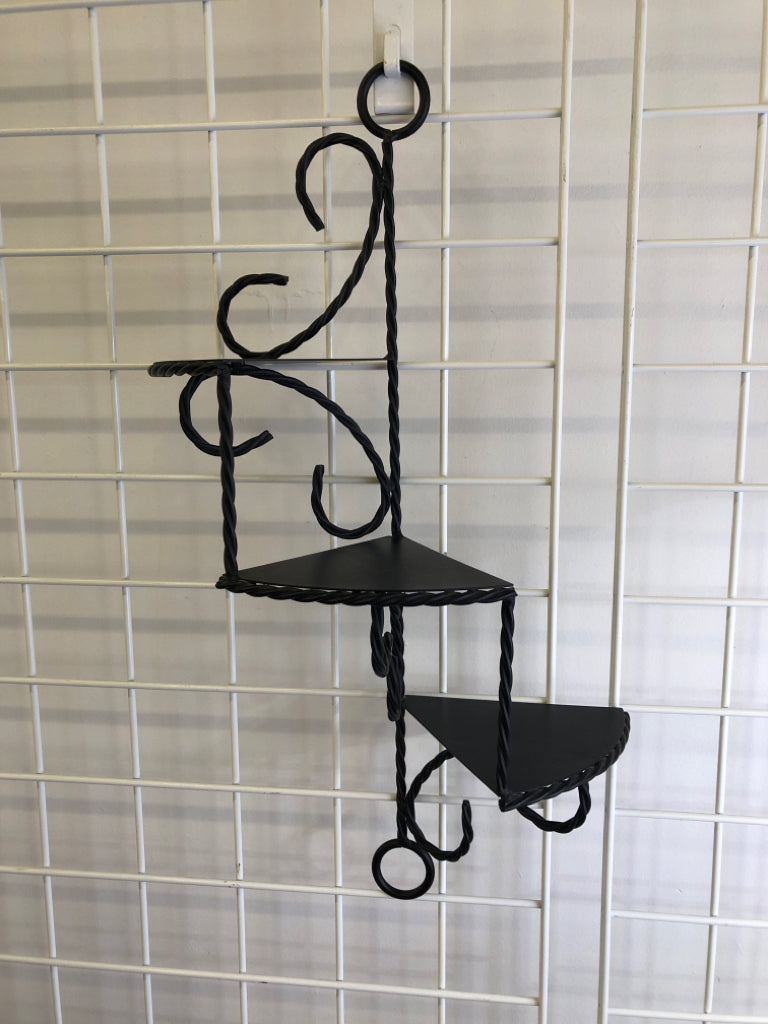 METAL SCROLL 3 SHELF WALL DECOR.