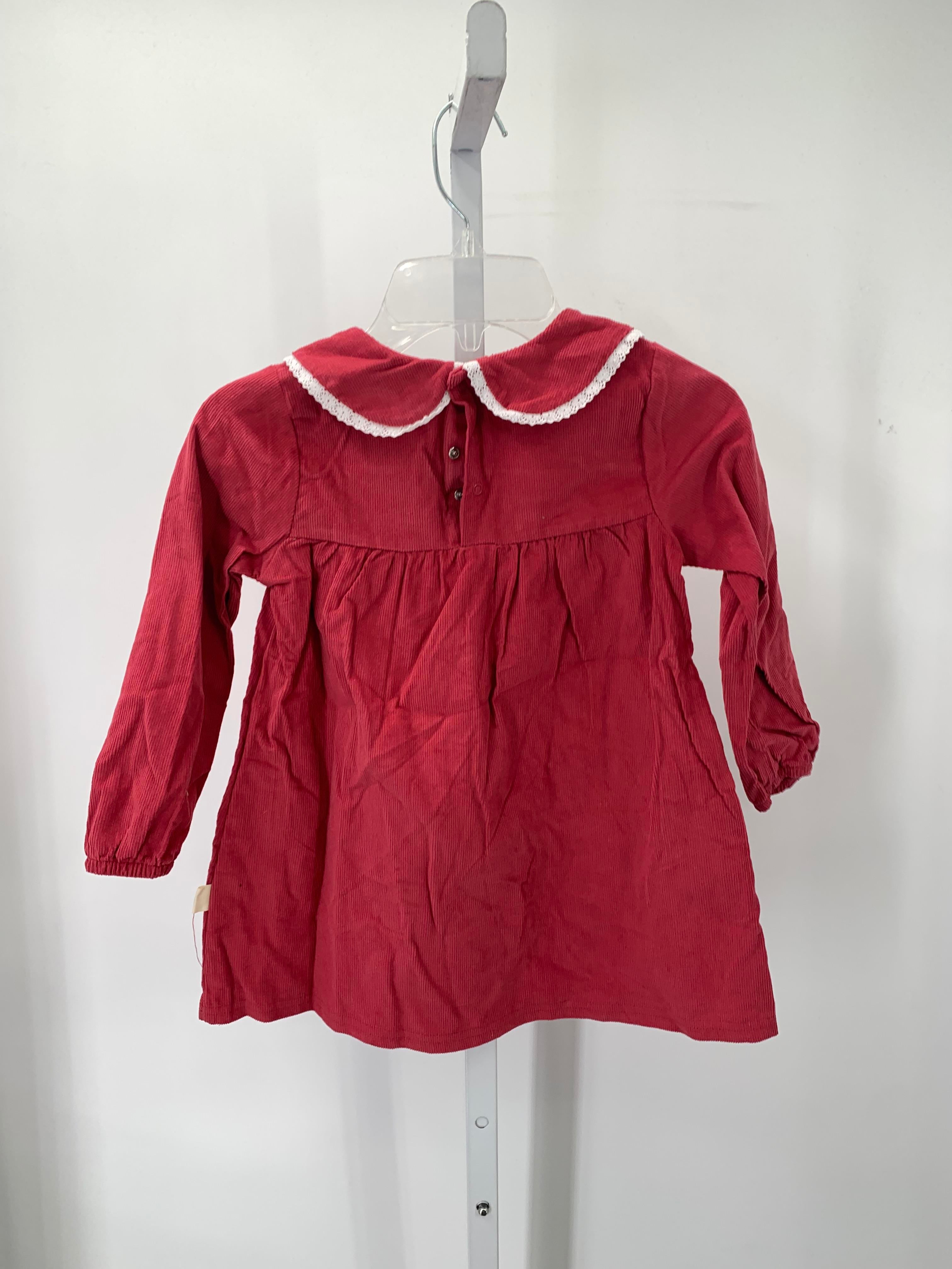 Rabbit + Bear Size 4T Girls Long Sleeve Dress