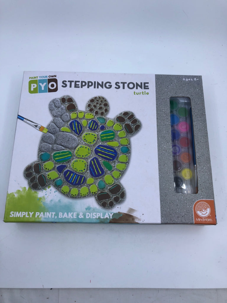 NIB PAINT YOUR OWN STEPPING STONE TURTLE.
