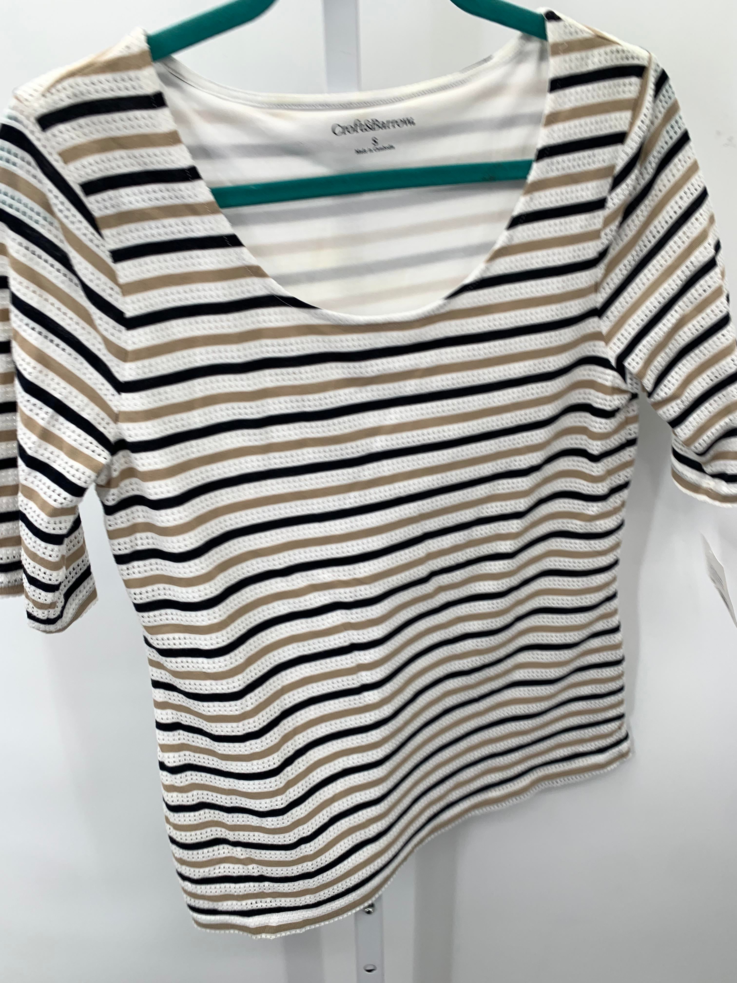Croft & Barrow Size Small Misses Short Sleeve Shirt