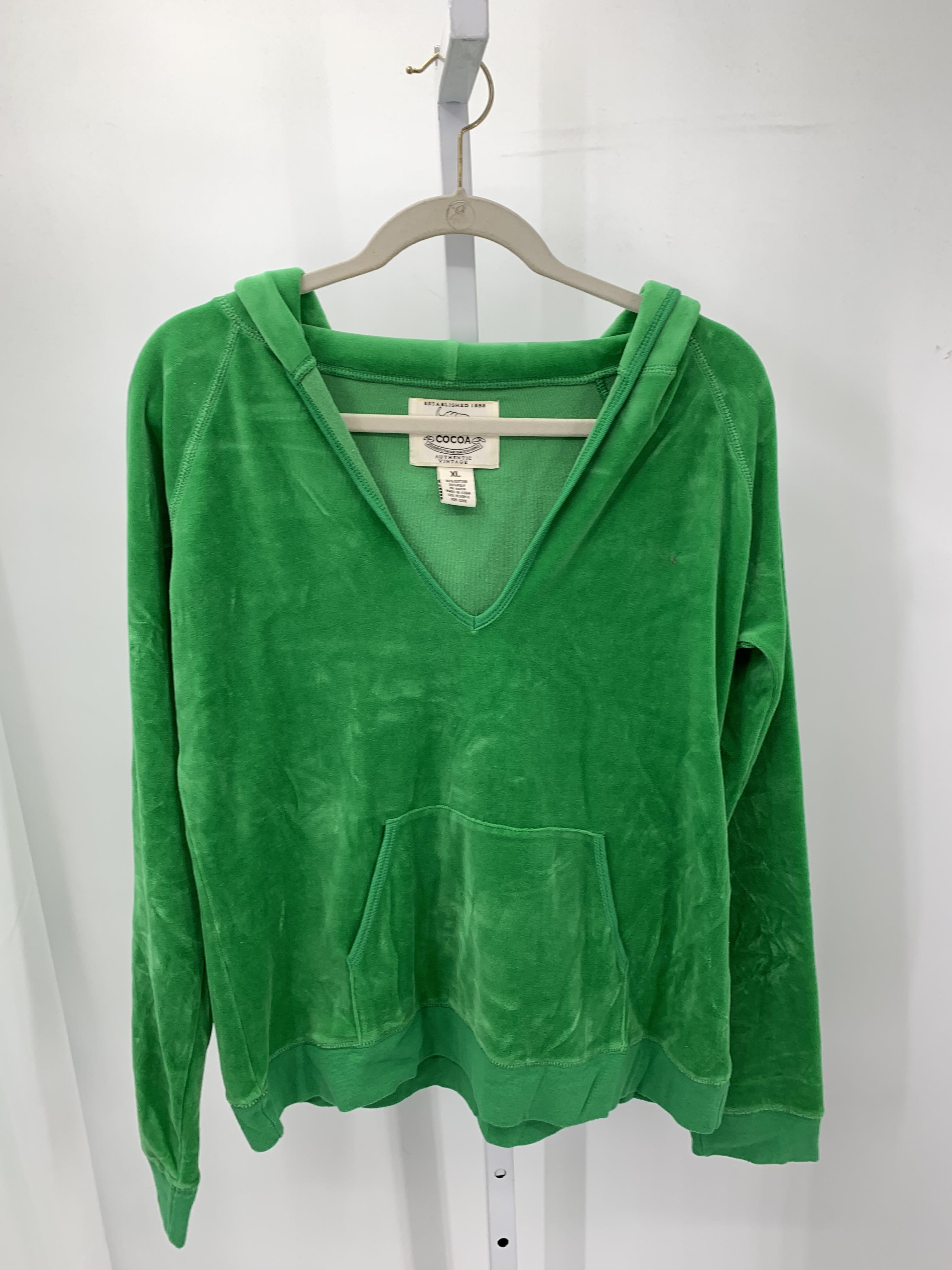 Cocoa Size Extra Large Misses Long Sleeve Shirt