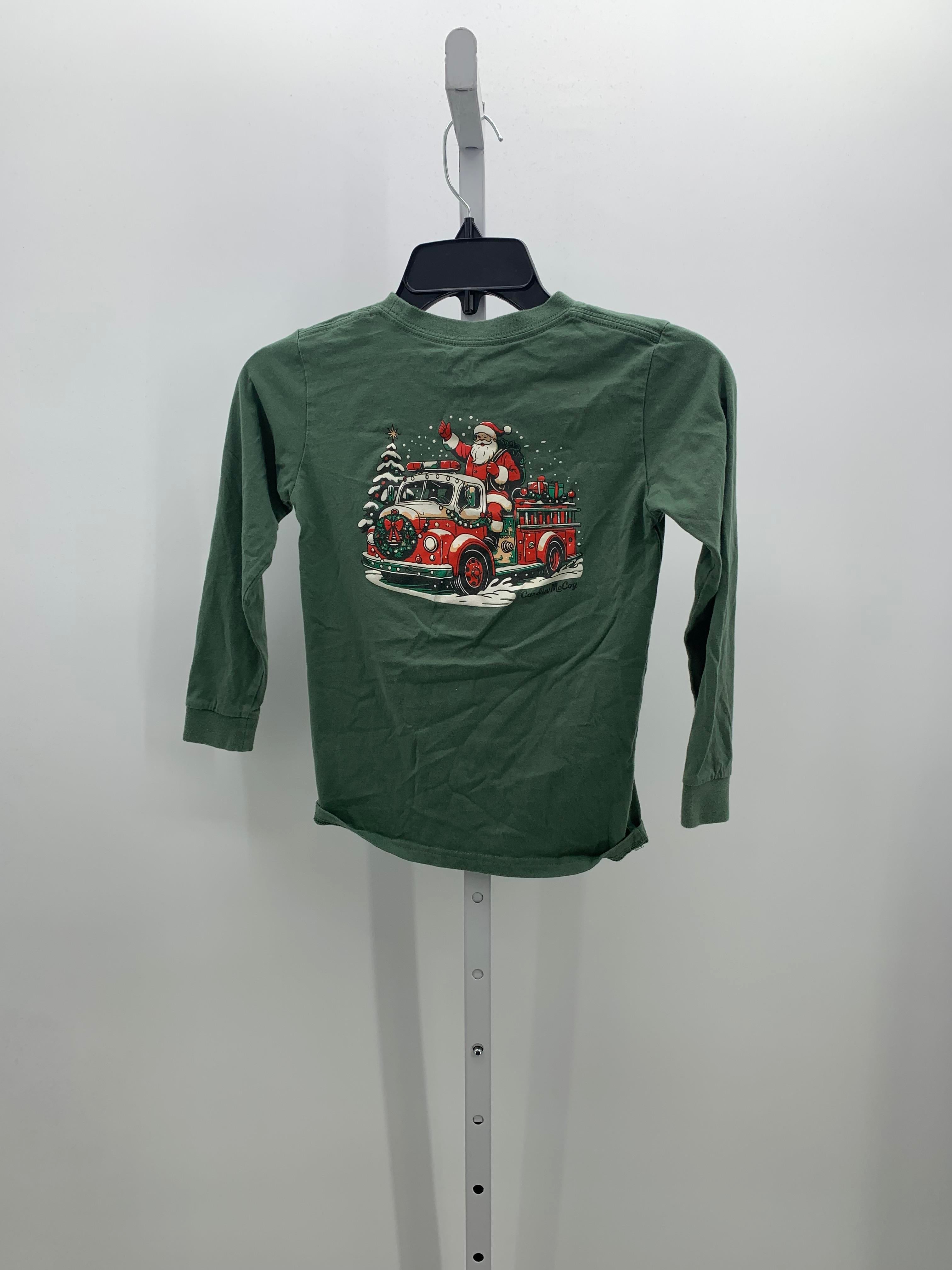 LONG SLV SHIRT SANTA FIRE TRUCK.