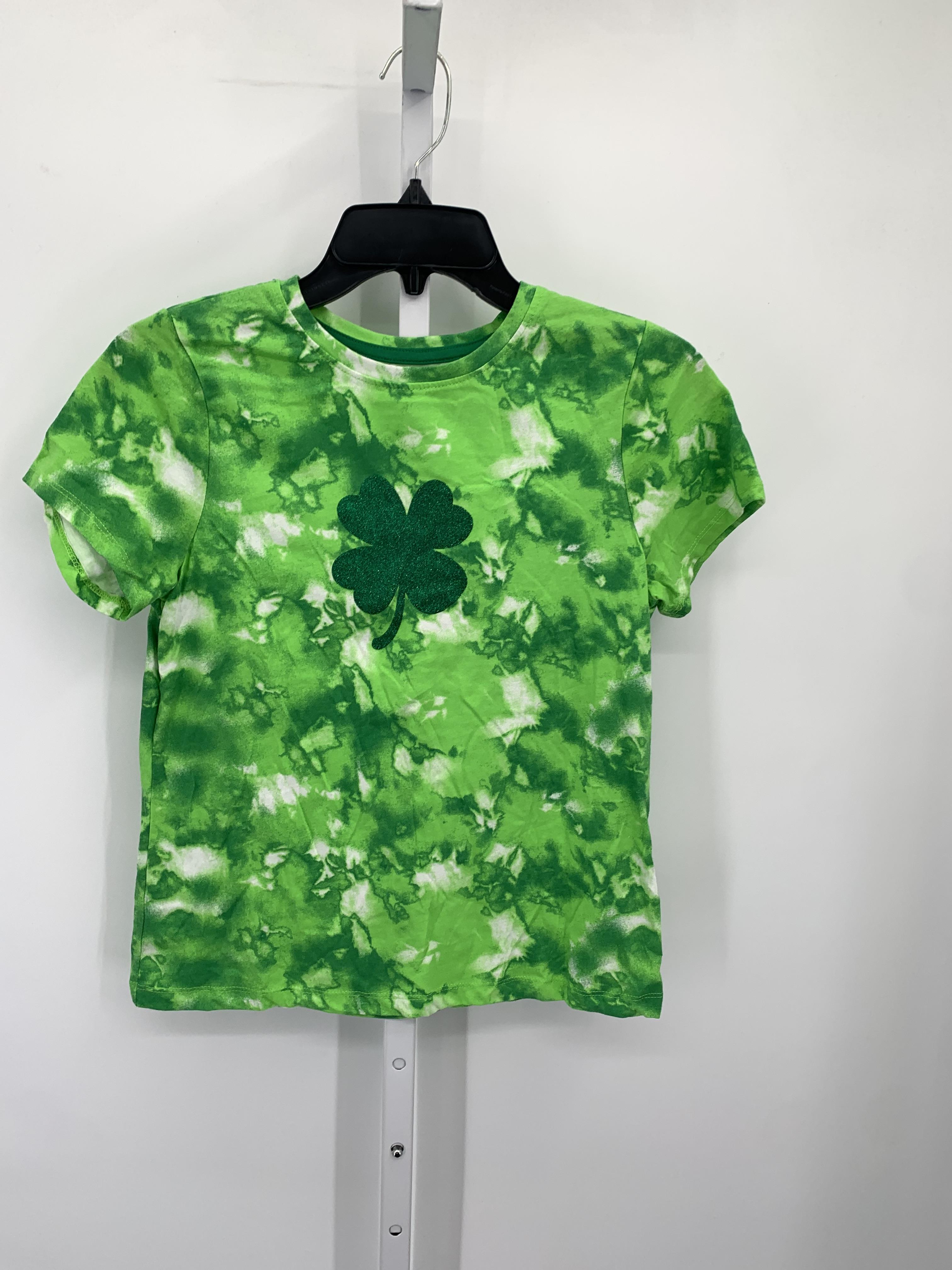 SHORT SLV SHIRT GLITTER SHAMROCK.