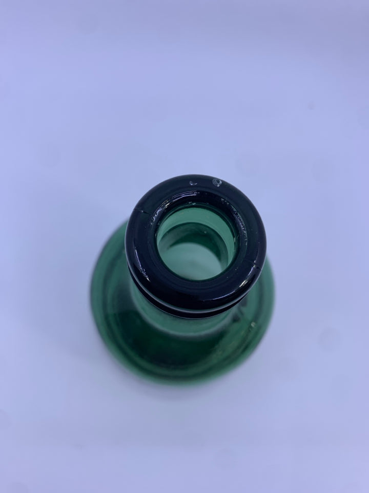 GREEN GLASS BOTTLE.