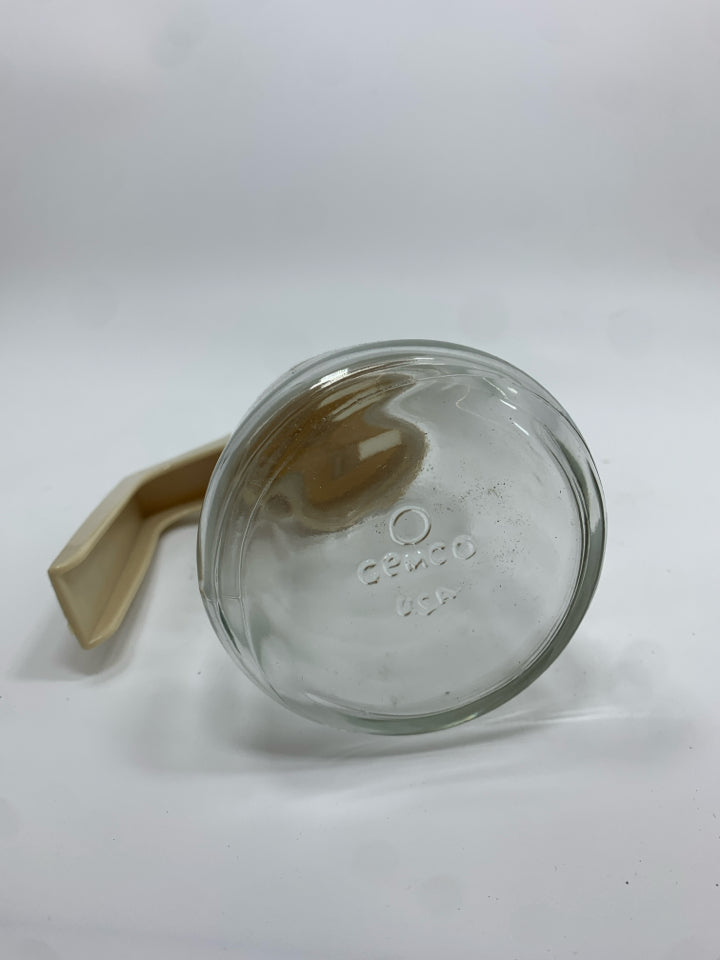 VTG GEMCO GLASS SYRUP DISPENSER.