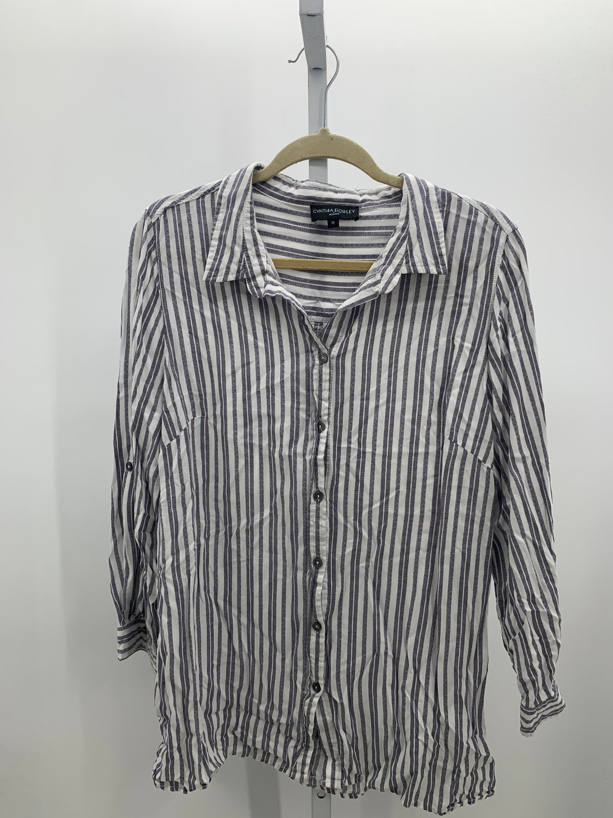 Cynthia Rowley Size 1X Womens Long Sleeve Shirt