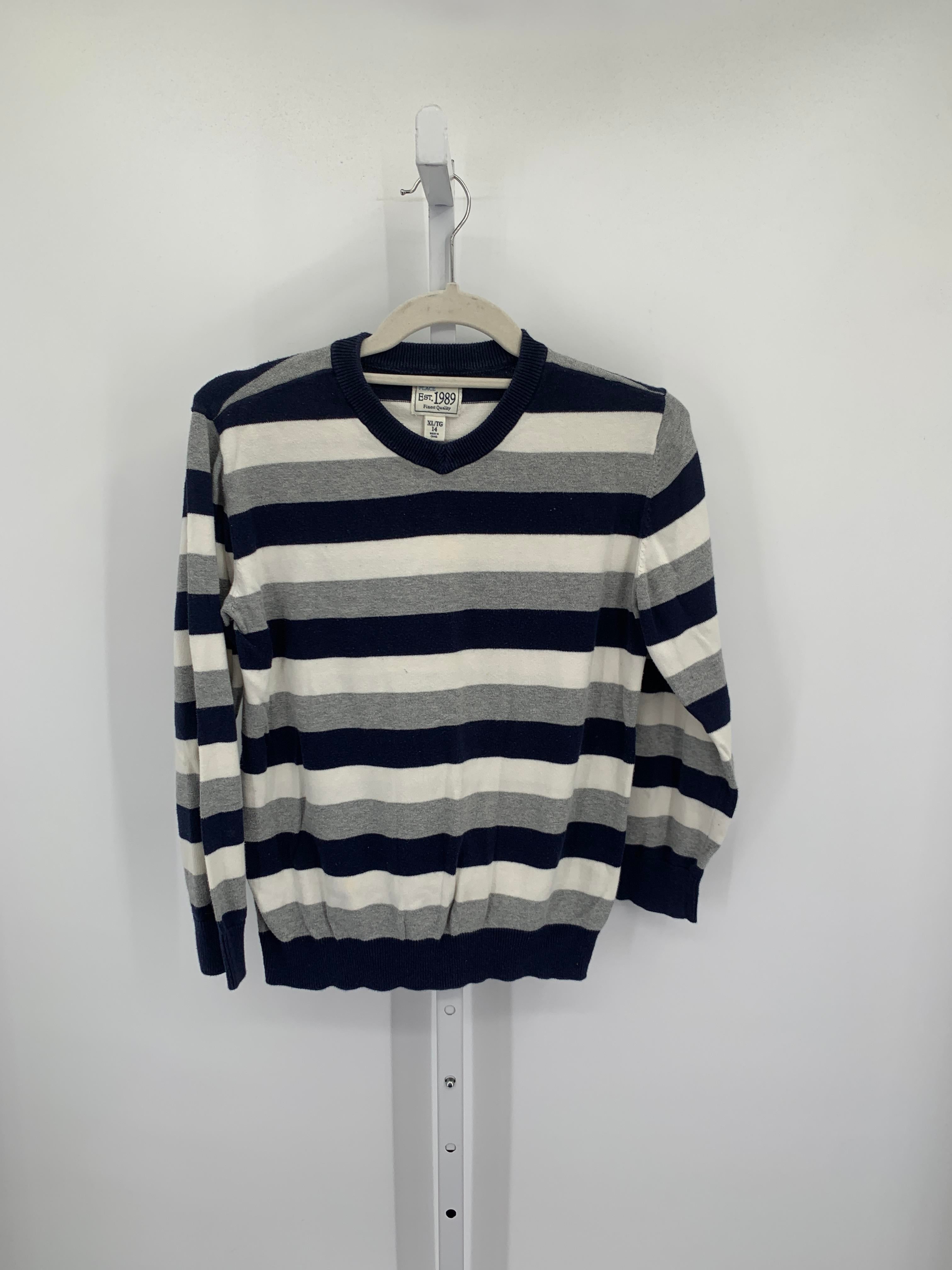 WHITE GREY STRIPES KNIT