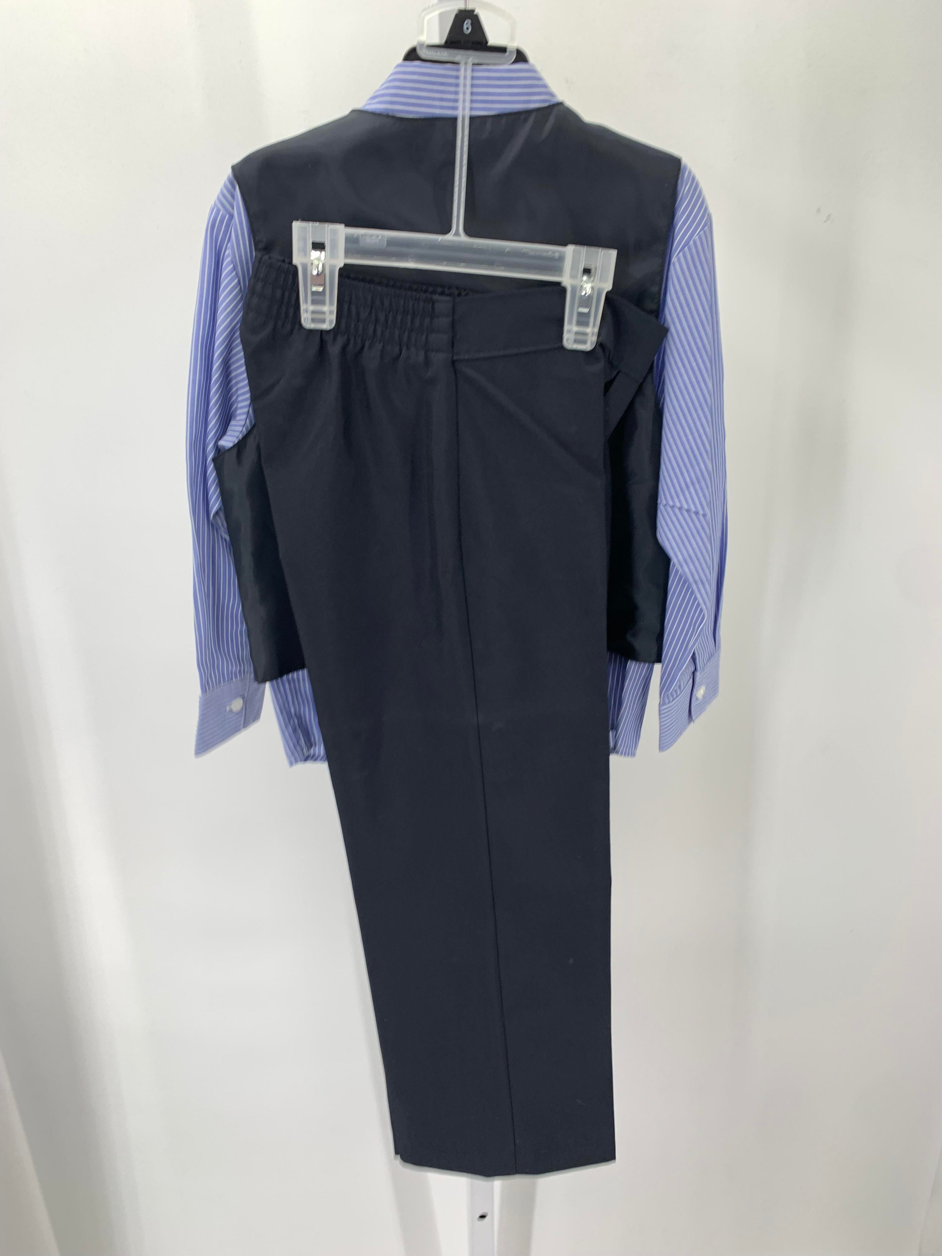 VEST STRIPE SHIRT TROUSERS YELLOW TIE.