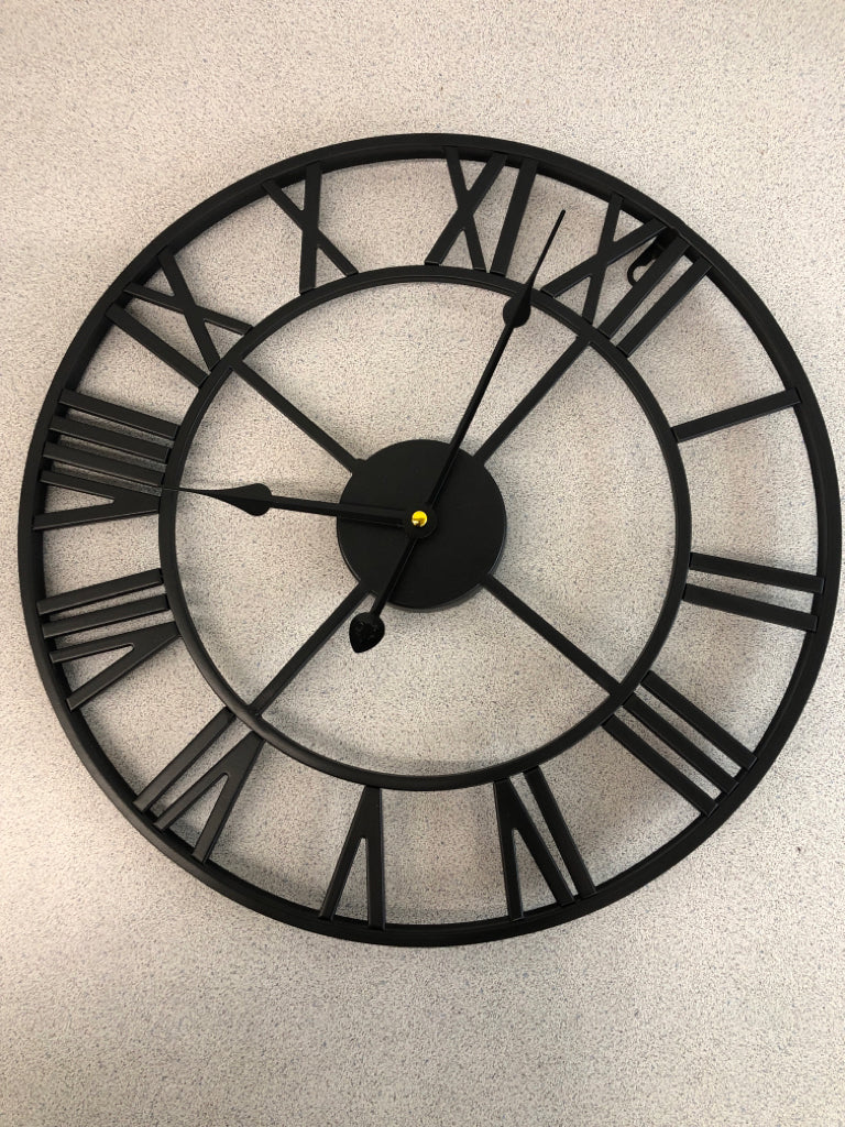 INDUSTRIAL METAL CLOCK.