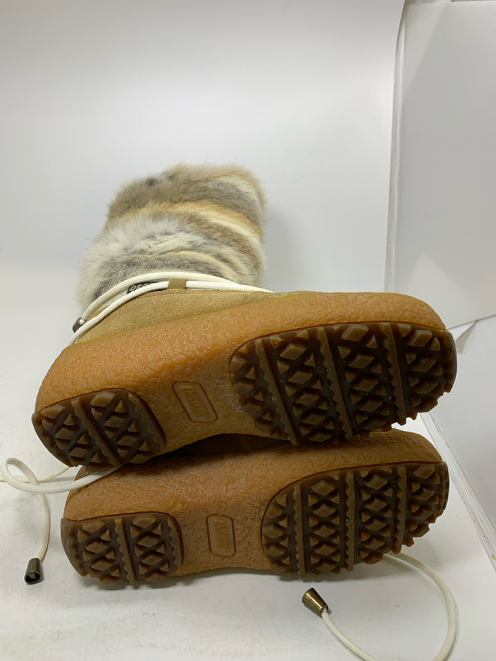 Oscar Sport Norma Rabbit Fur Apres Snow Boots (Eur-37)