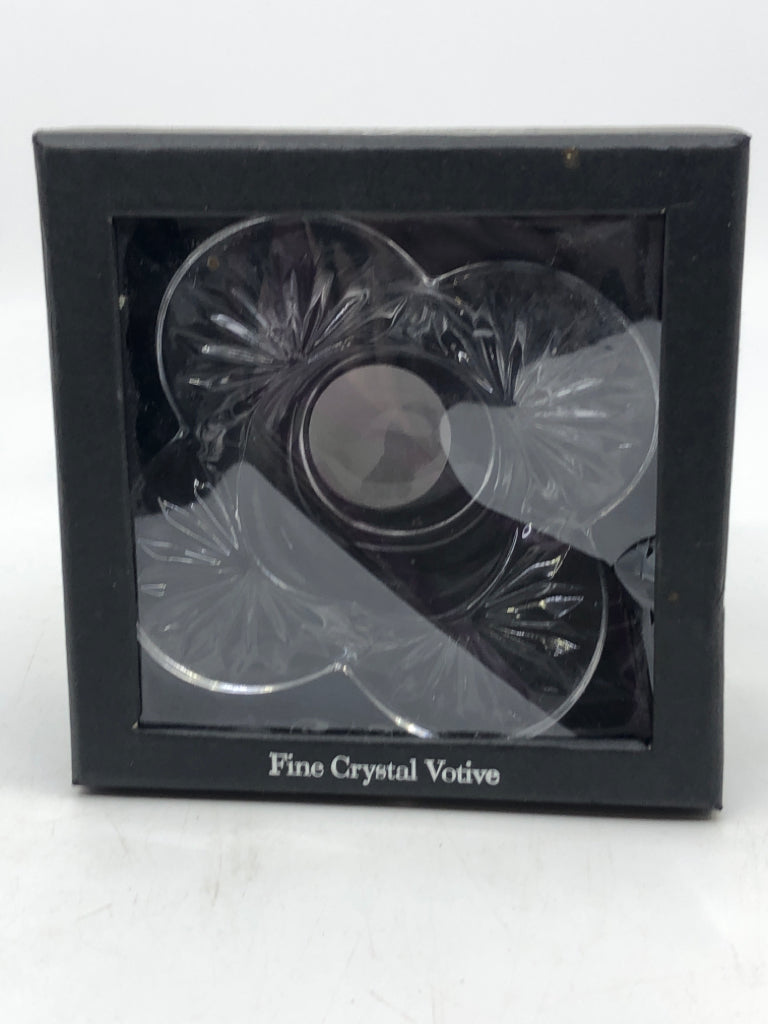 NIB CRYSTAL VOTIVE HOLDER