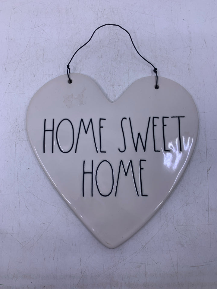 HEART SHAPED HOME SWEET HOME.