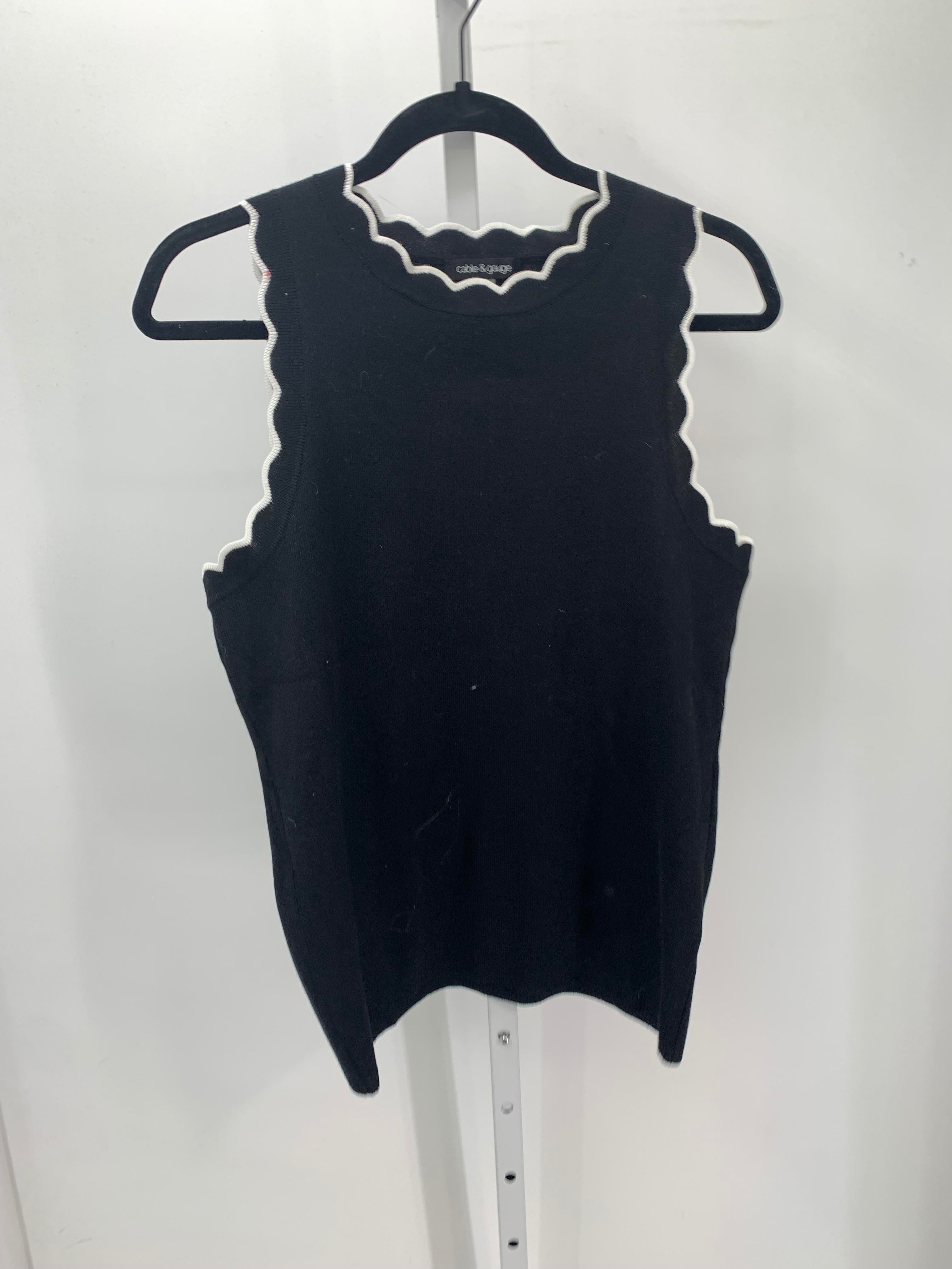 Cable & Gauge Size Large Misses Sleeveless Sweater