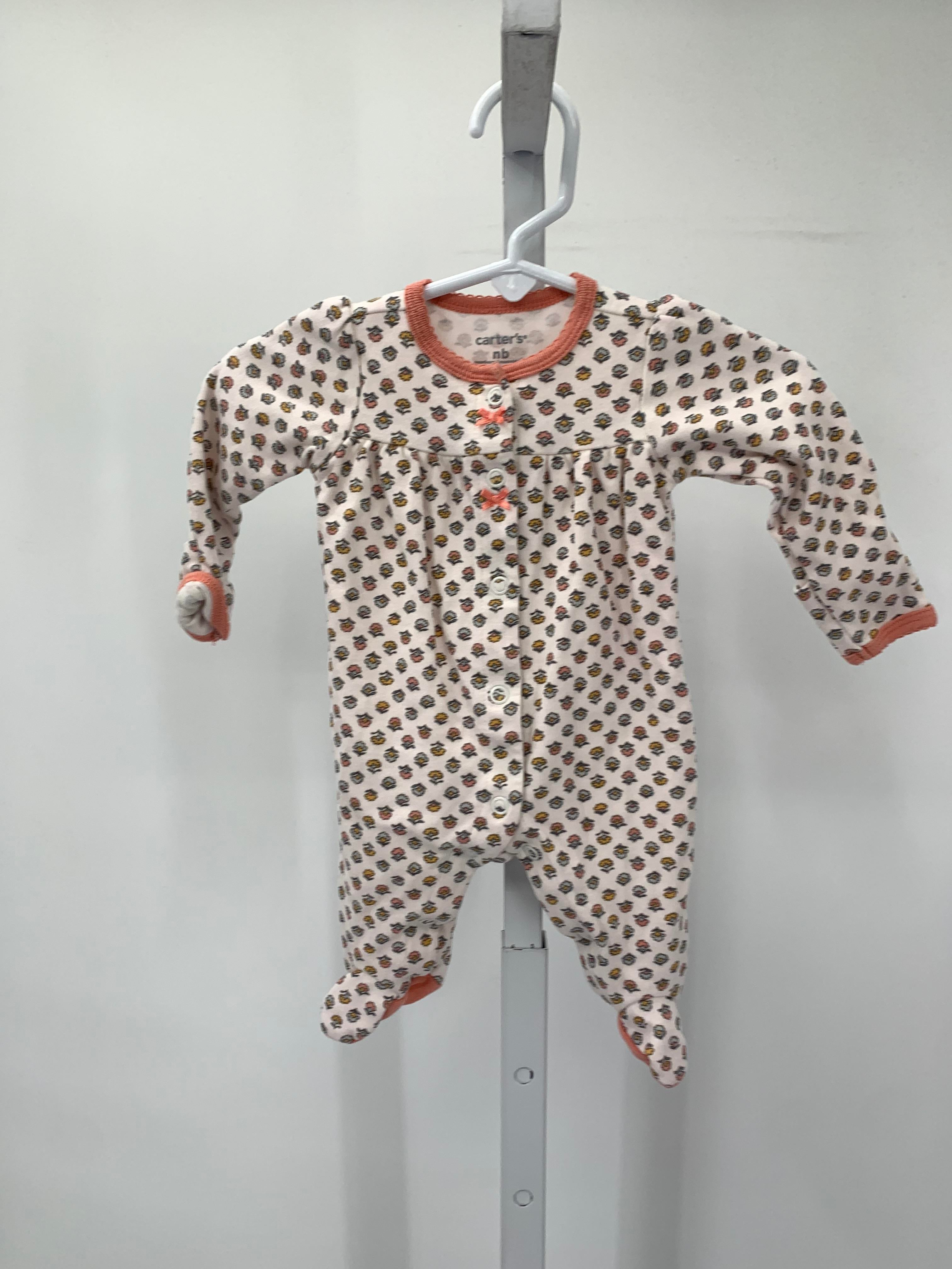 Carters Size Newborn Girls Long Slv. Romper